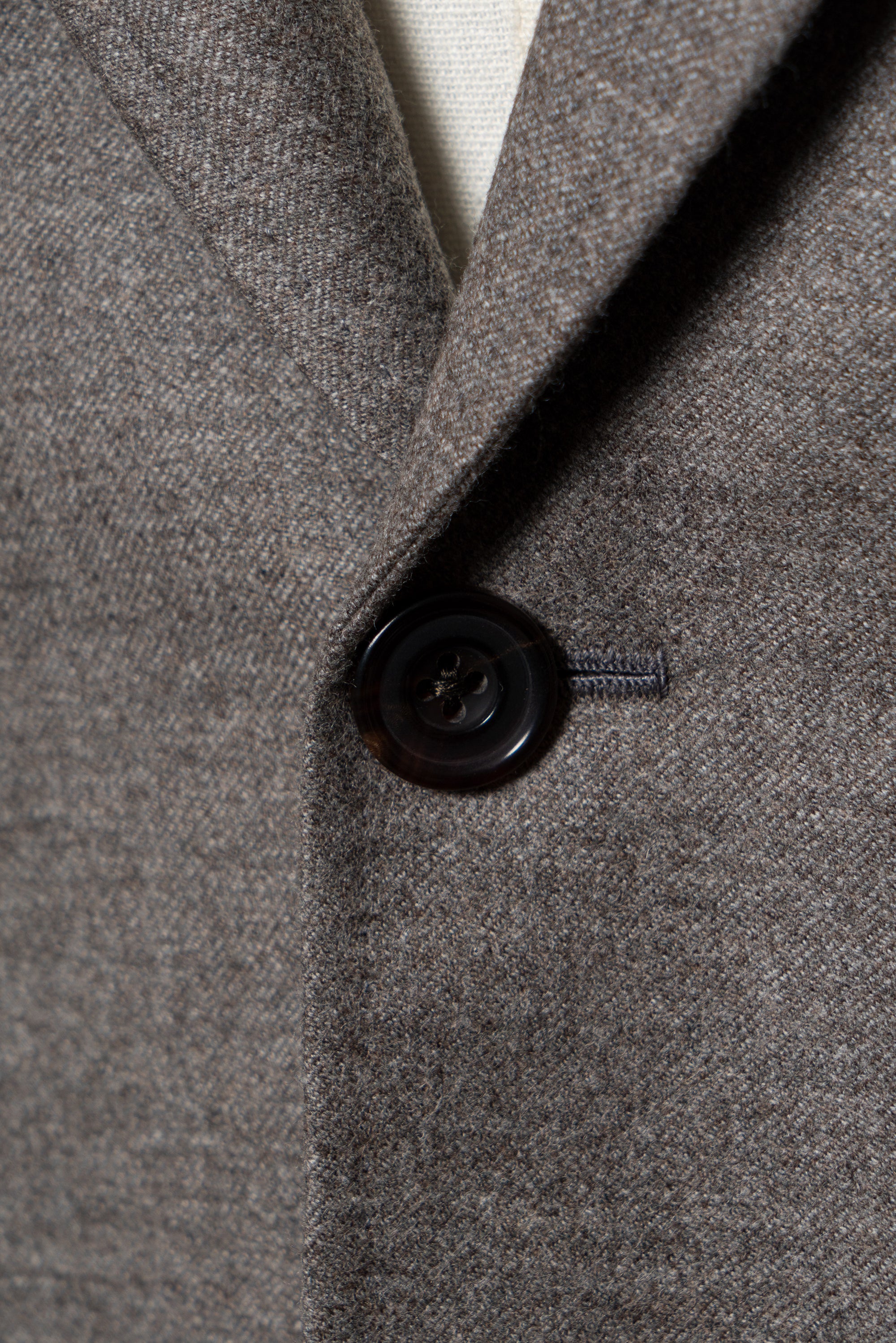 MTO Grey Camel Wool Cashmere Flannel Suit