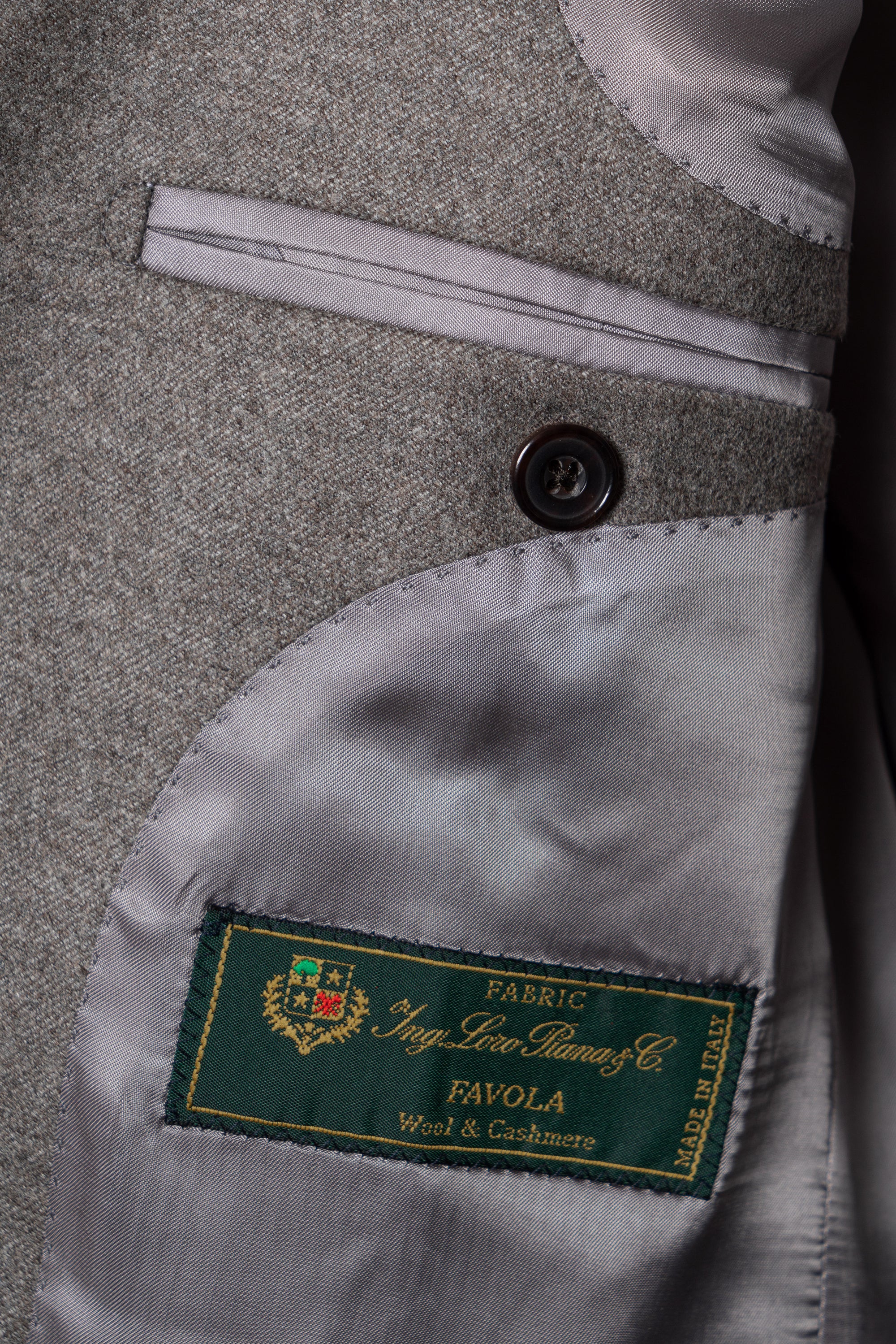 MTO Grey Camel Wool Cashmere Flannel Suit