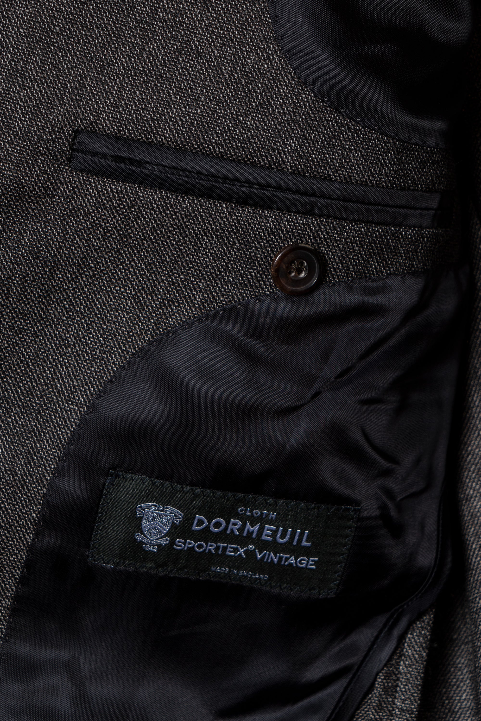 MTO Taupe Sharkskin Wool Suit #391