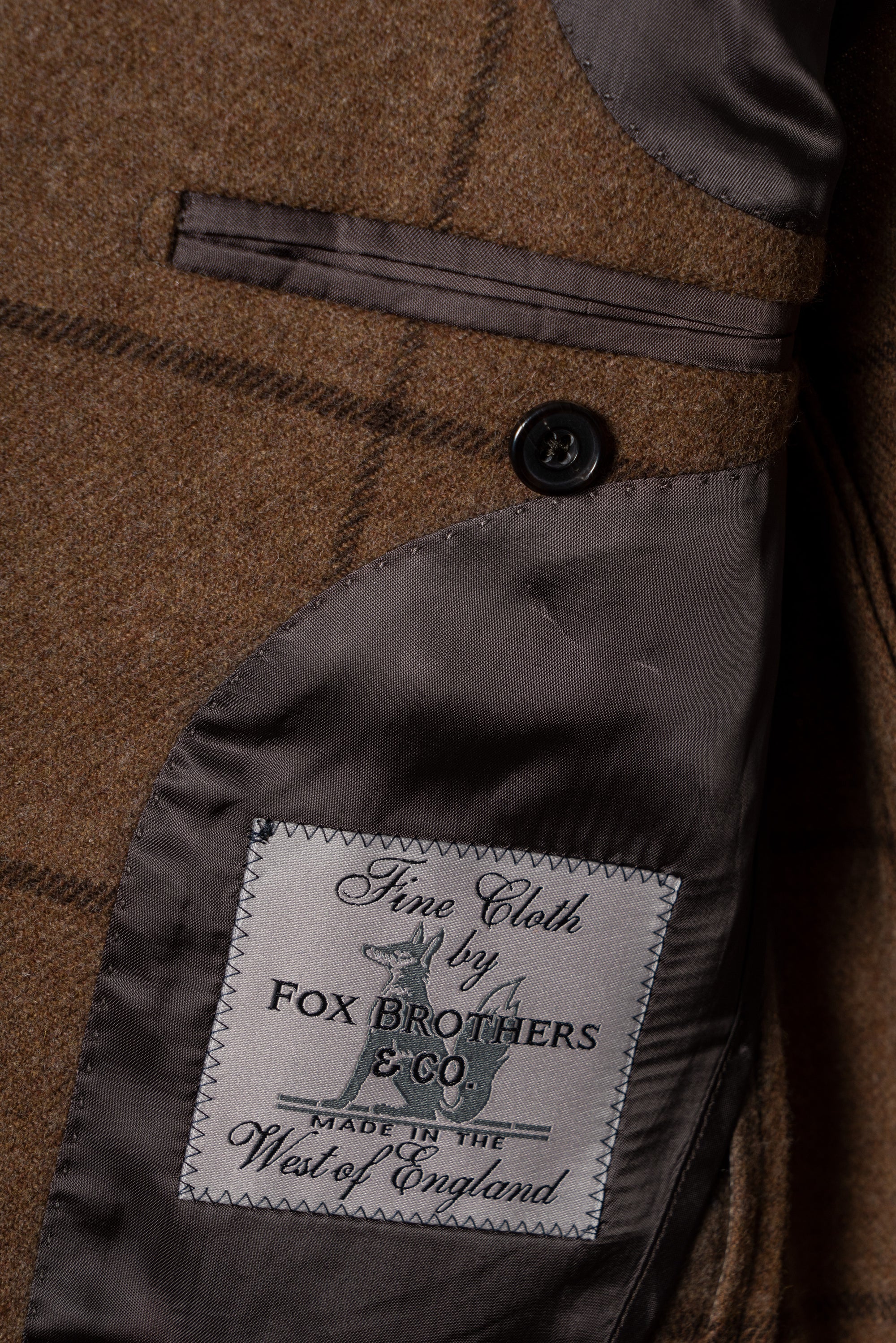 MTO Tobacco Windowpane Flannel Jacket #633