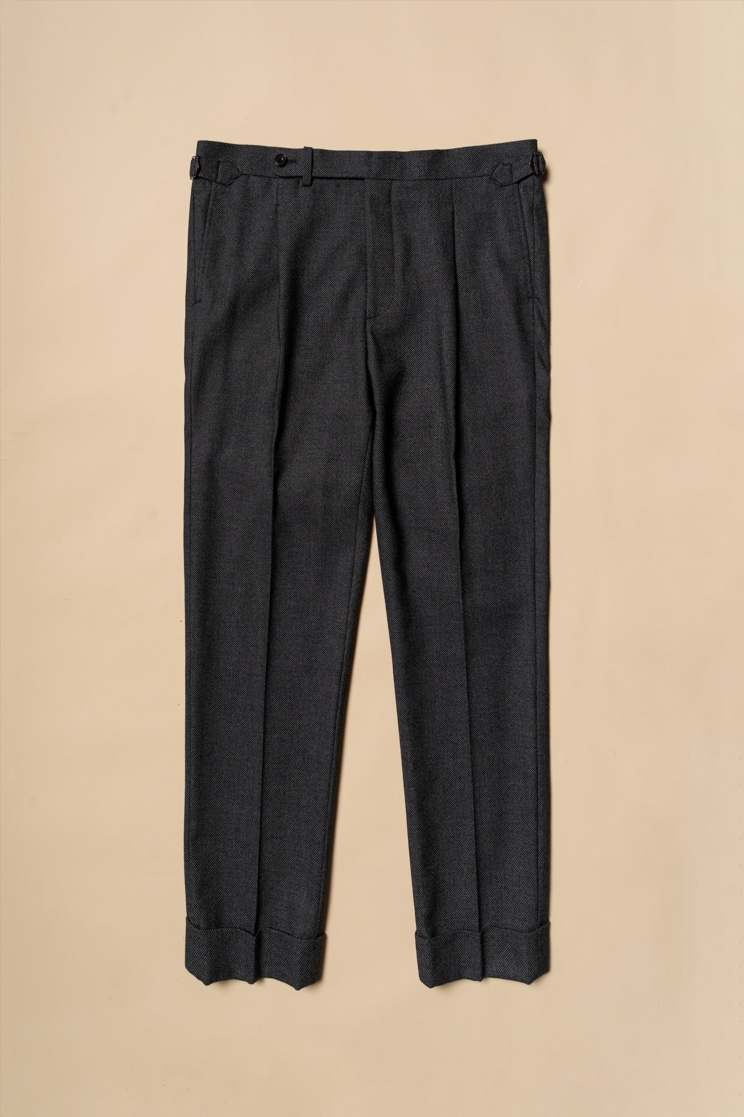 MTO Mid Grey Birdseye Worsted Suit #600