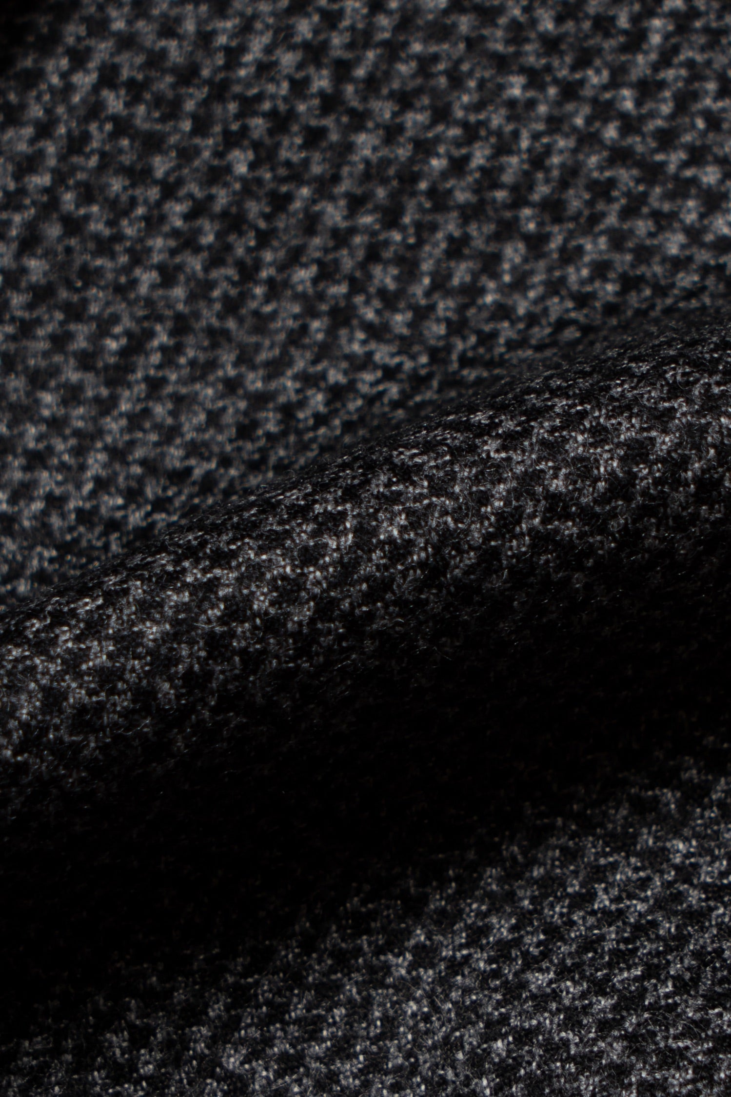 MTO Dark Grey Houndstooth 130s Flannel Suit #505