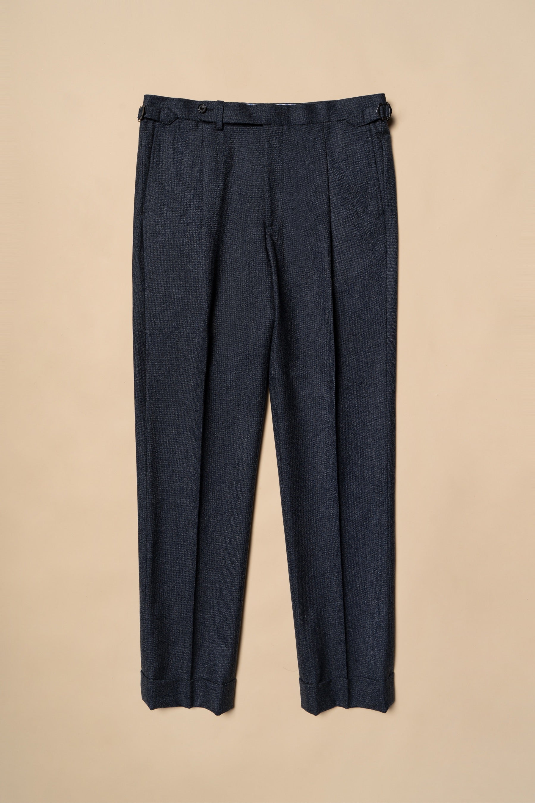 MTO Steel Blue 120s Worsted Flannel Suit #509