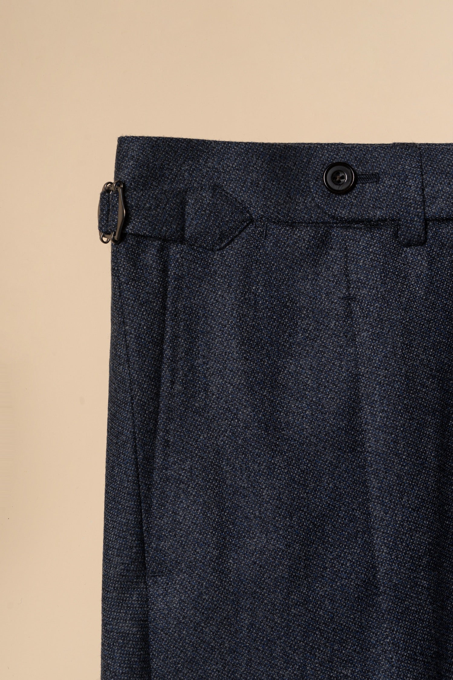 MTO Steel Blue 120s Worsted Flannel Suit #509