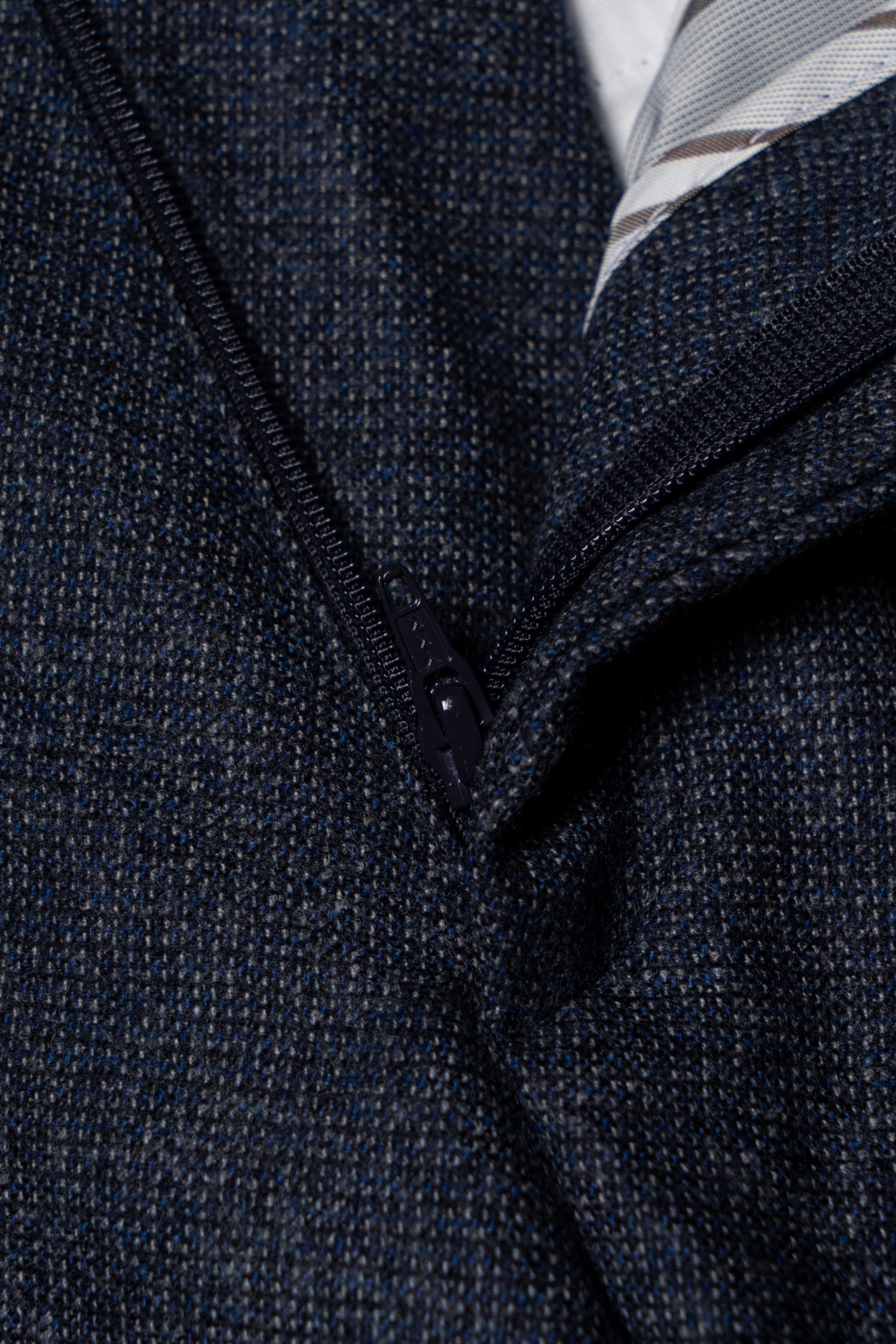 MTO Steel Blue 120s Worsted Flannel Suit #509