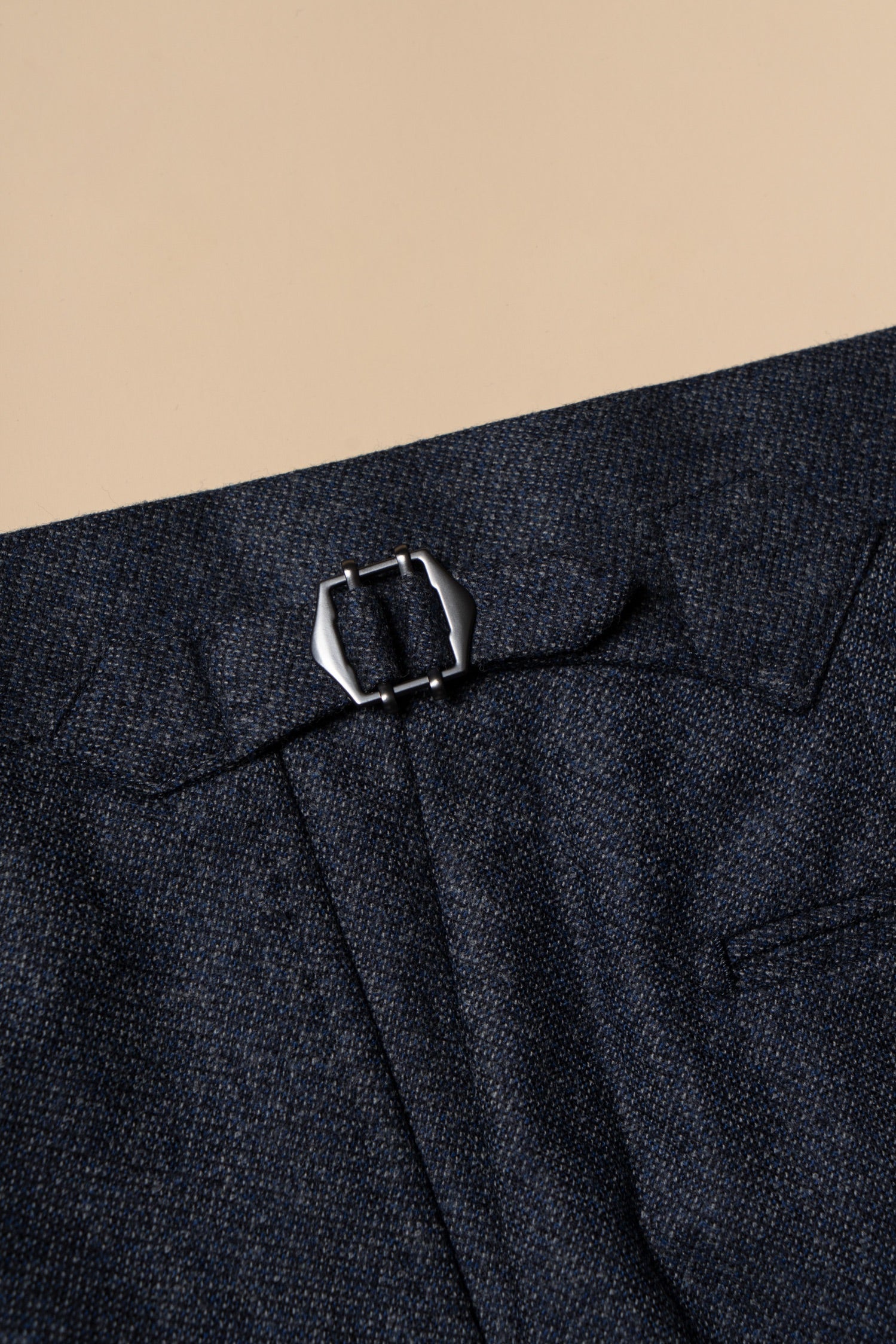 MTO Steel Blue 120s Worsted Flannel Suit #509