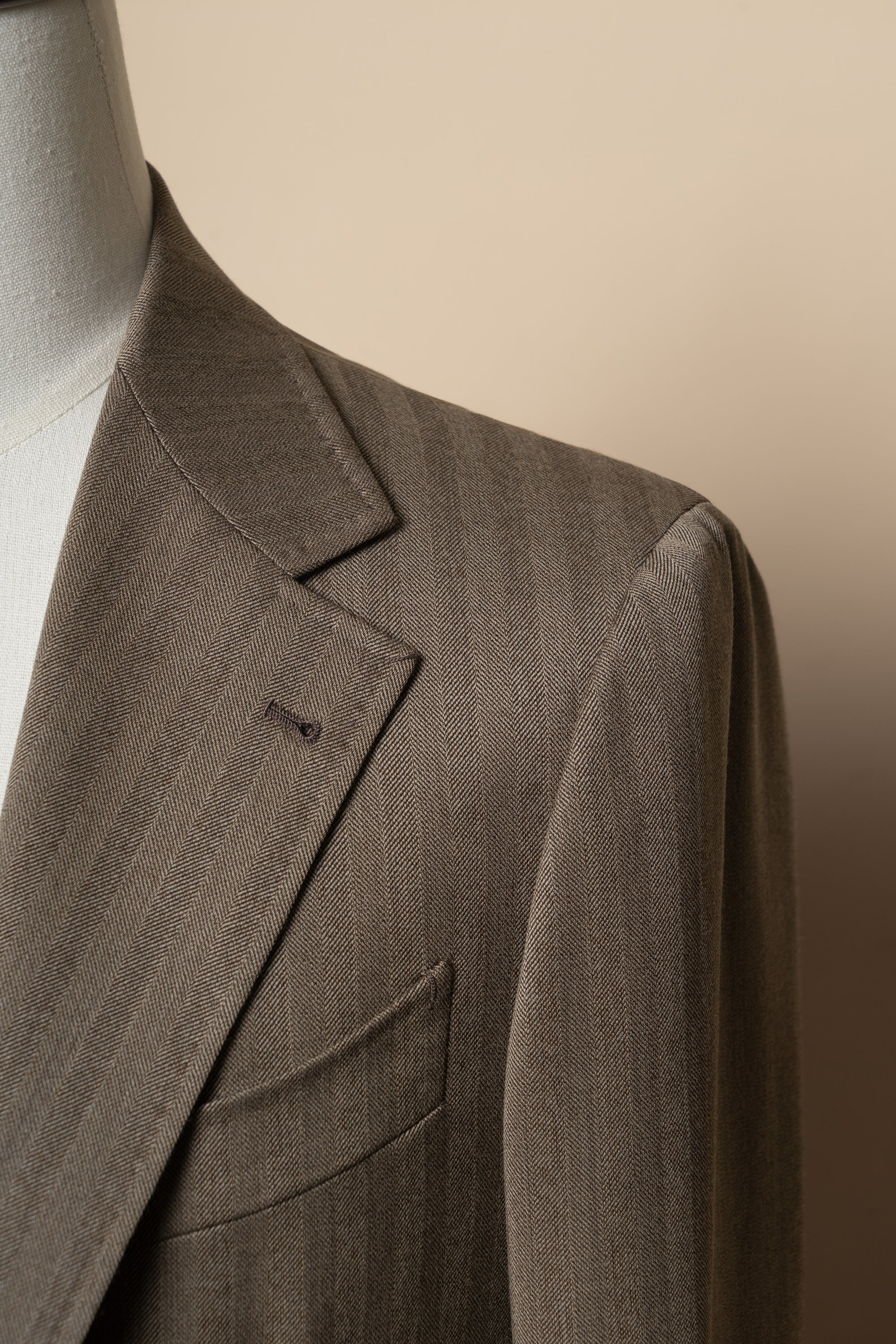 MTO Solar Dream Herringbone Suit #464