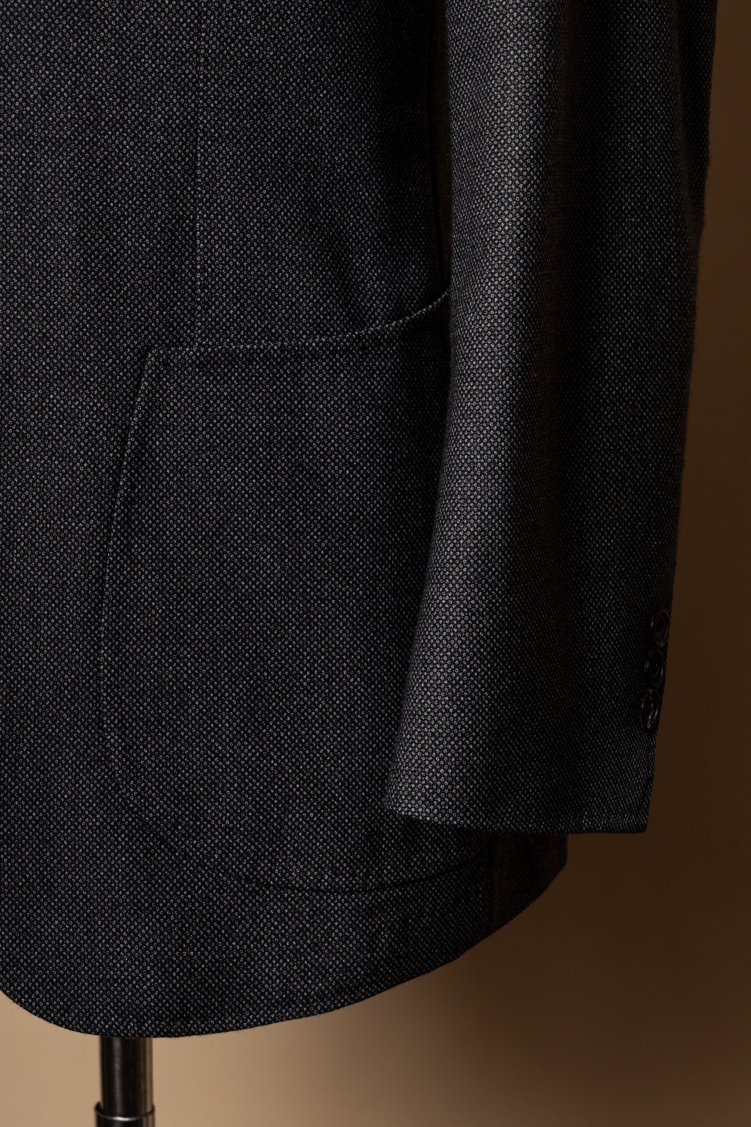 MTO Mid Grey Birdseye Worsted Suit #600