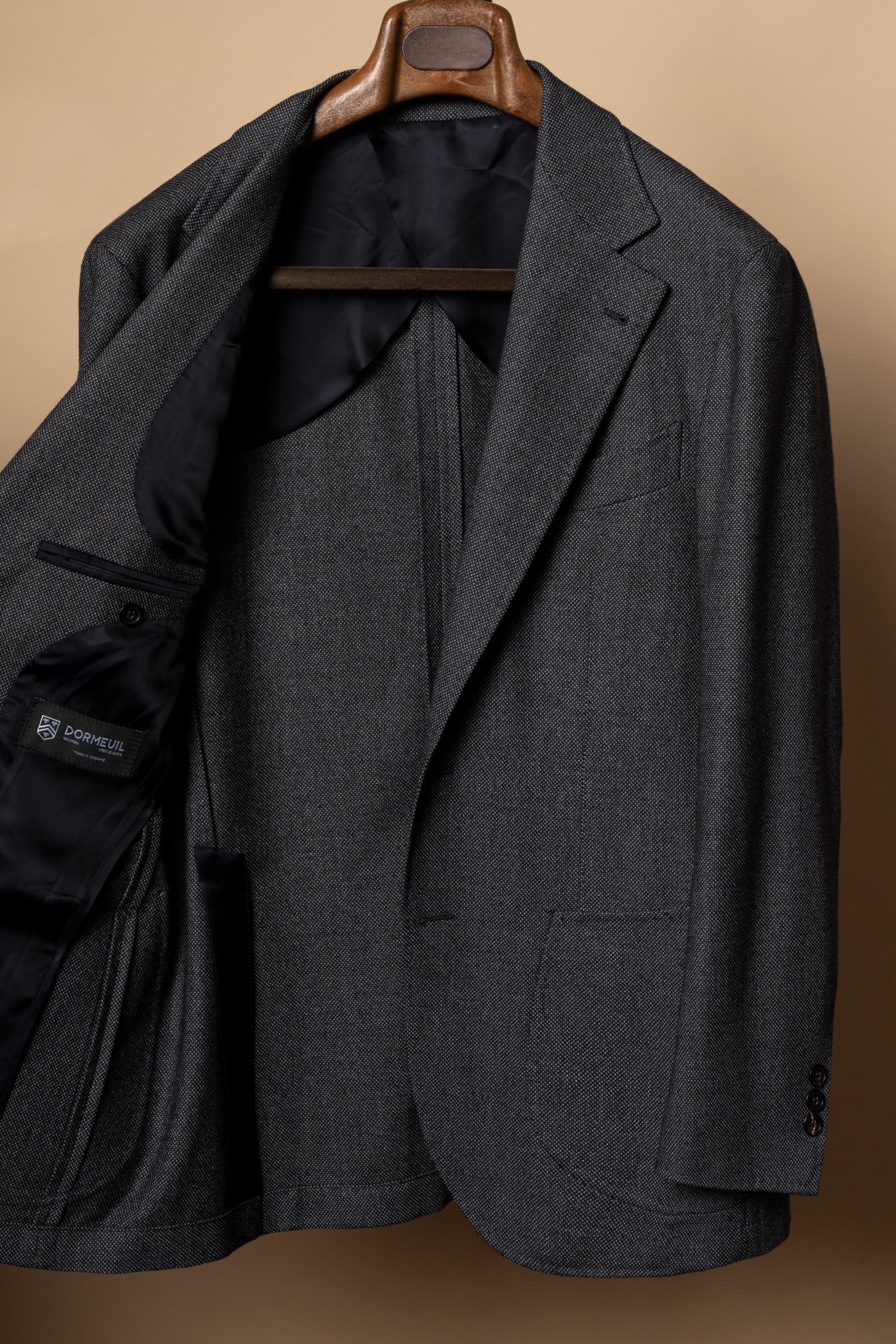 MTO Mid Grey Birdseye Worsted Suit #600