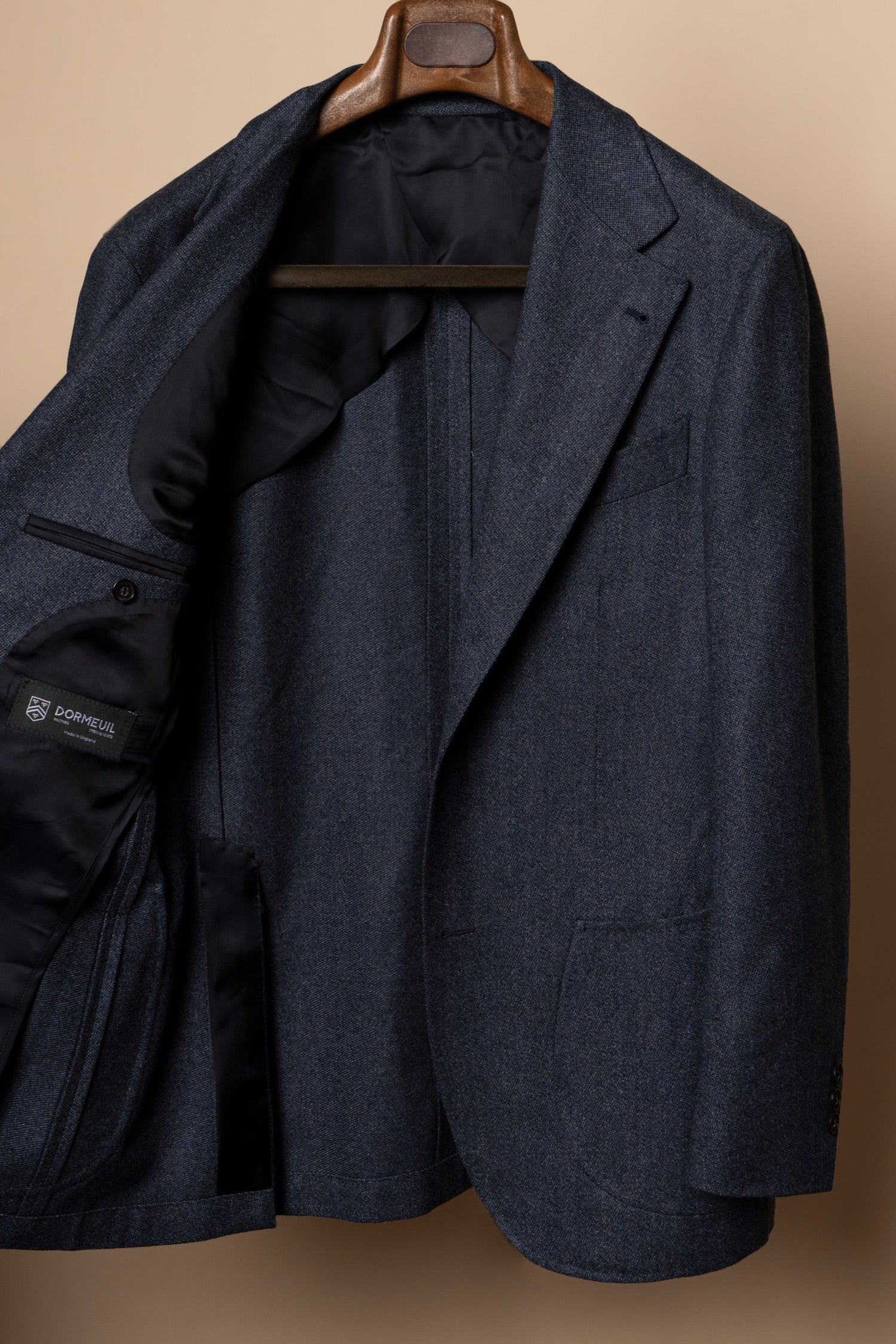 MTO Steel Blue 120s Worsted Flannel Suit #509