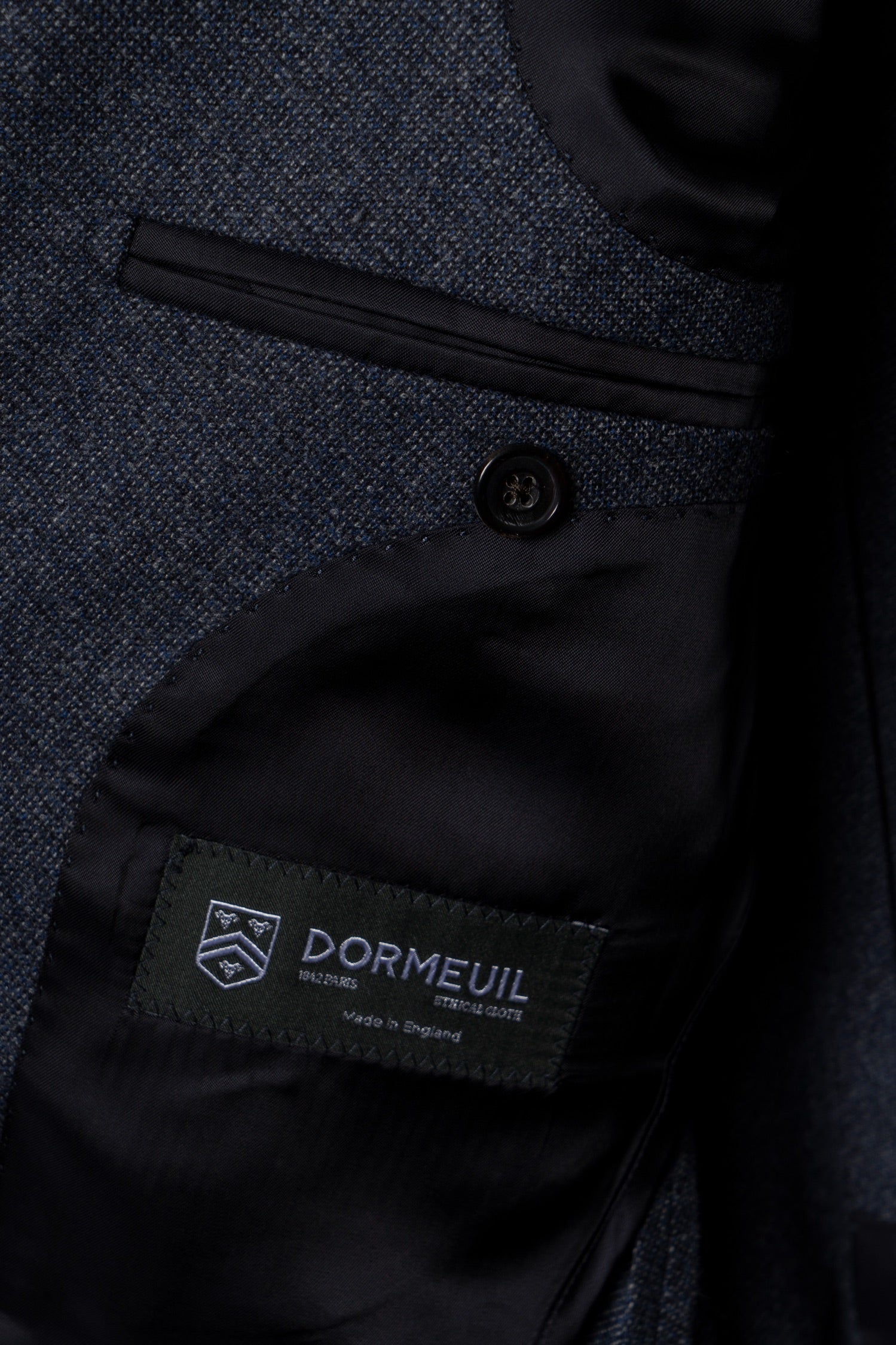 MTO Steel Blue 120s Worsted Flannel Suit #509