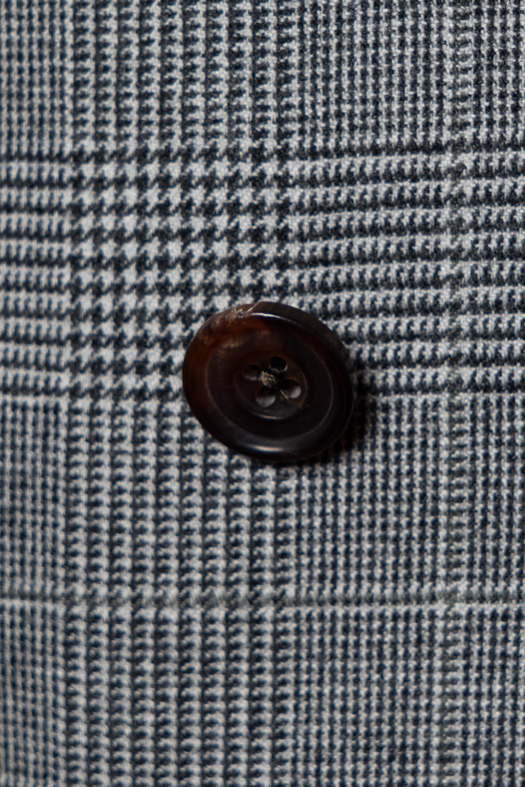 MTO Grey Glen Check Cashmere Silk Flannel Suit #344