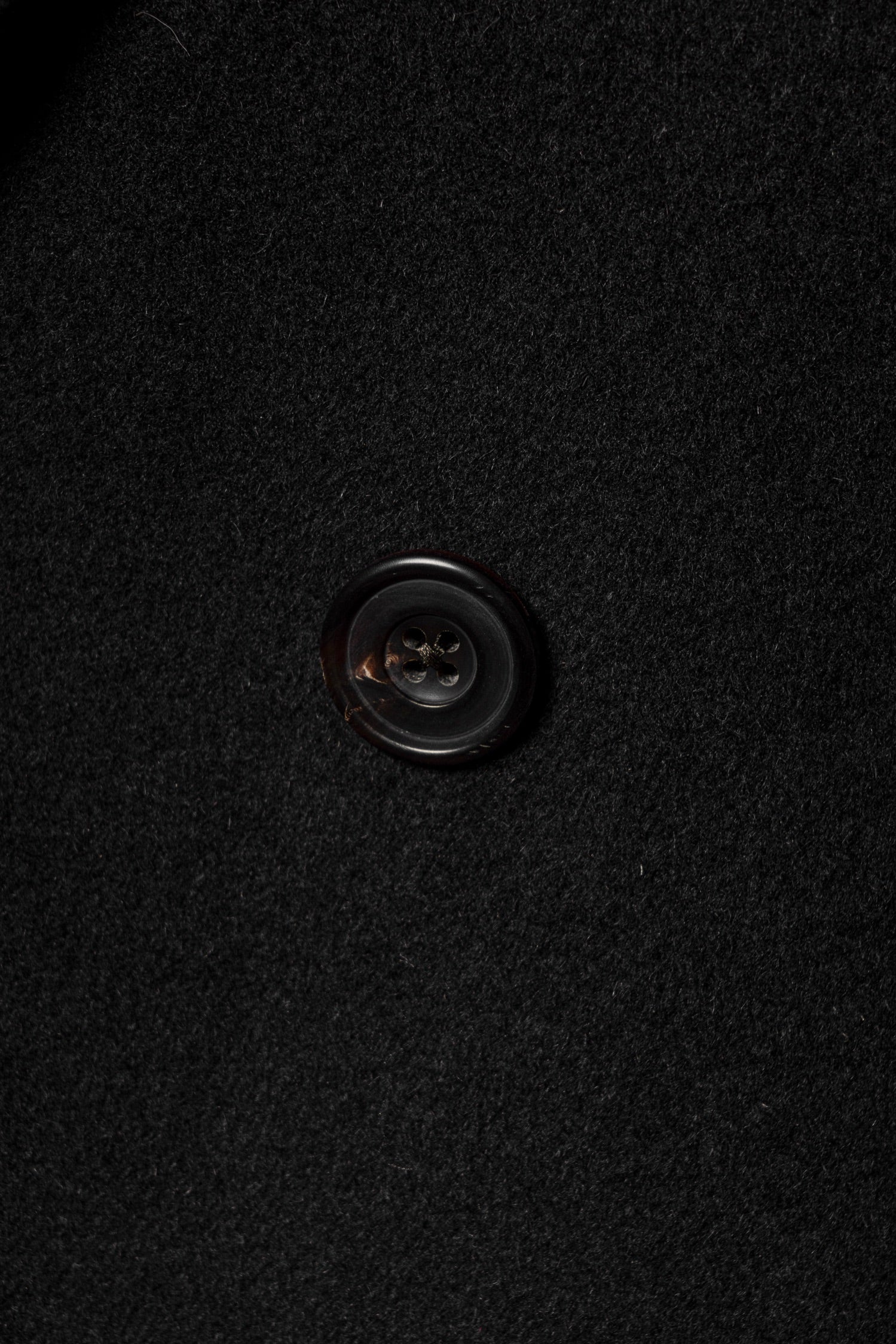 MTO Black Cashmere Polo Coat #826
