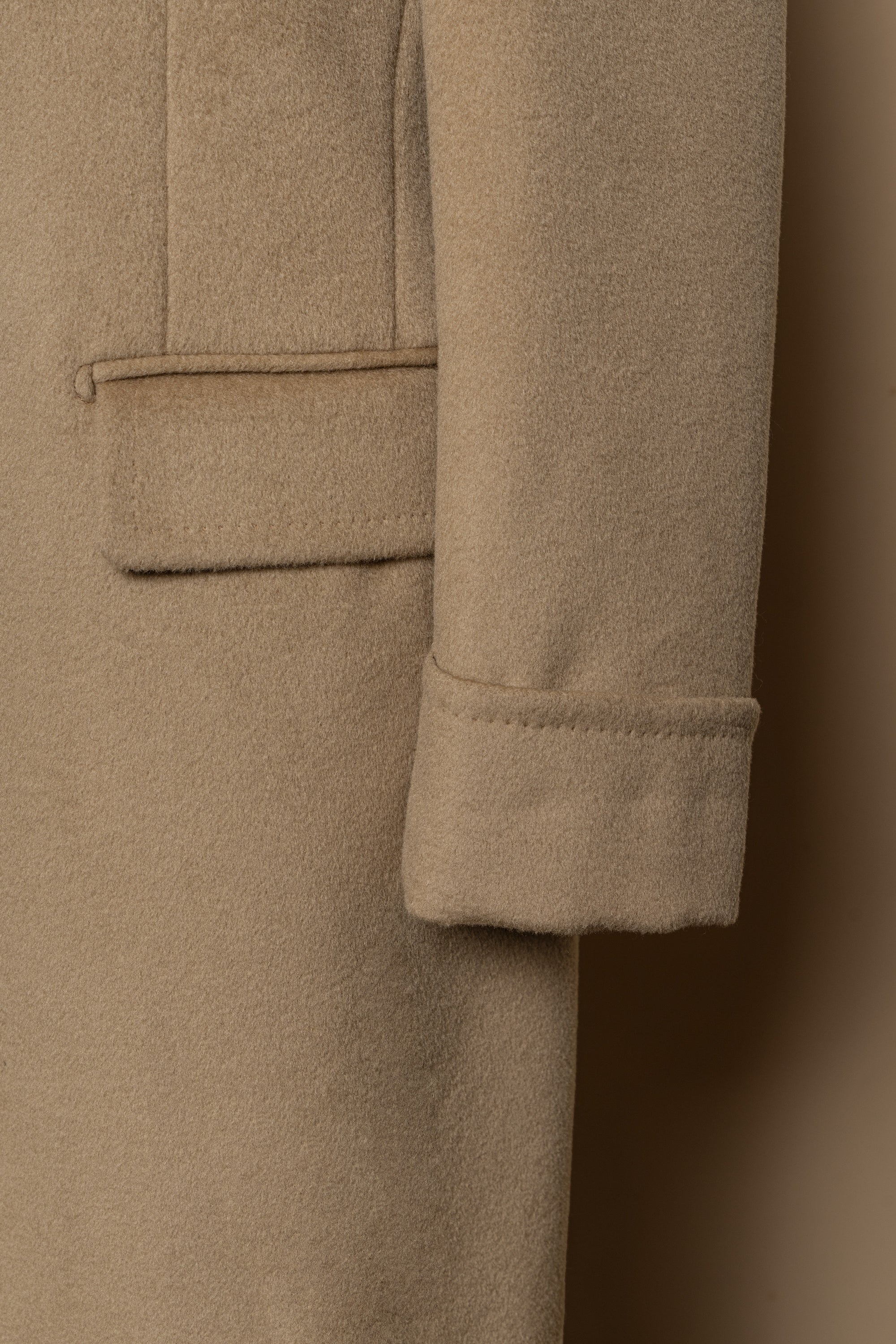 Camel Wool Chesterfield Coat #451