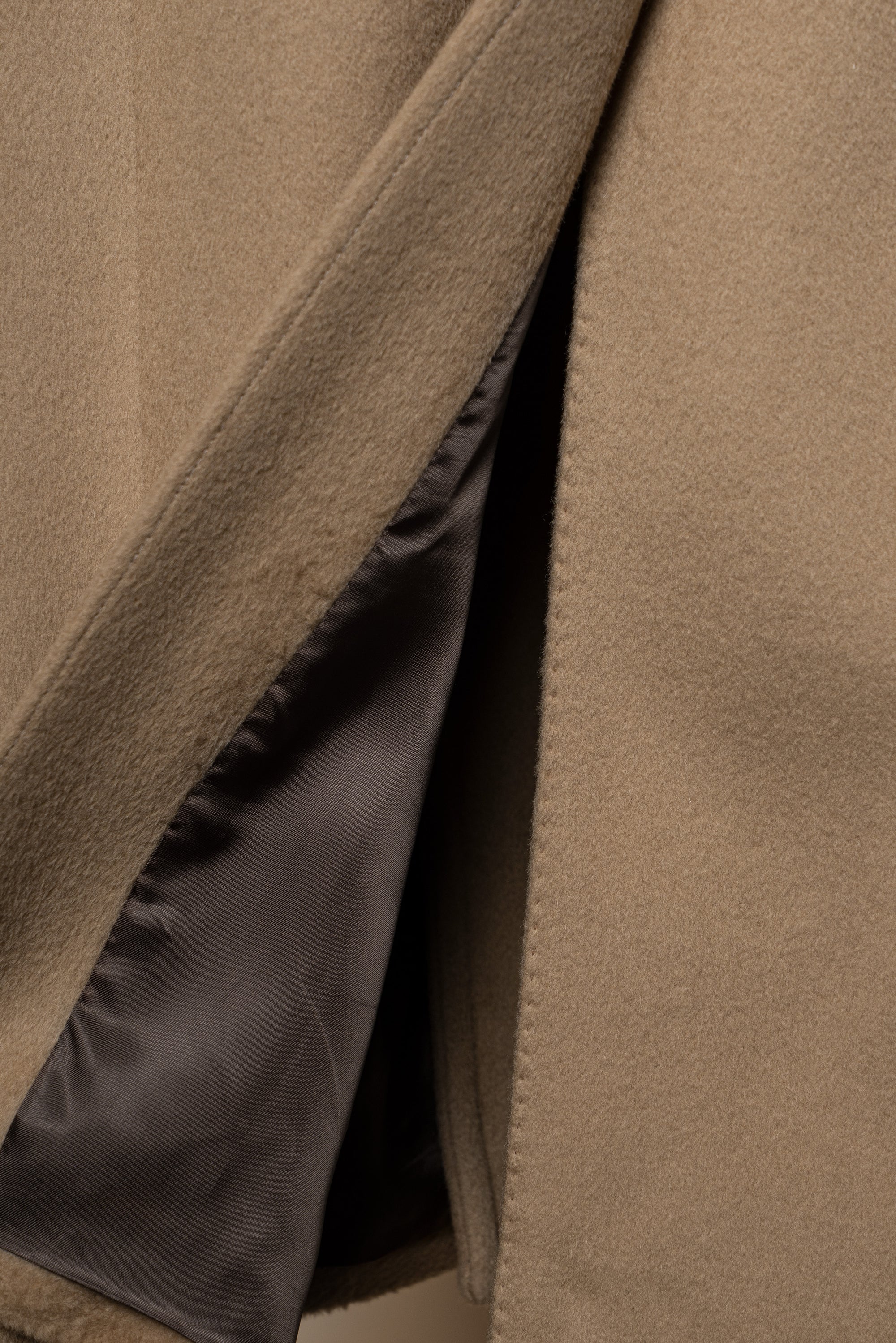 Camel Wool Chesterfield Coat #451