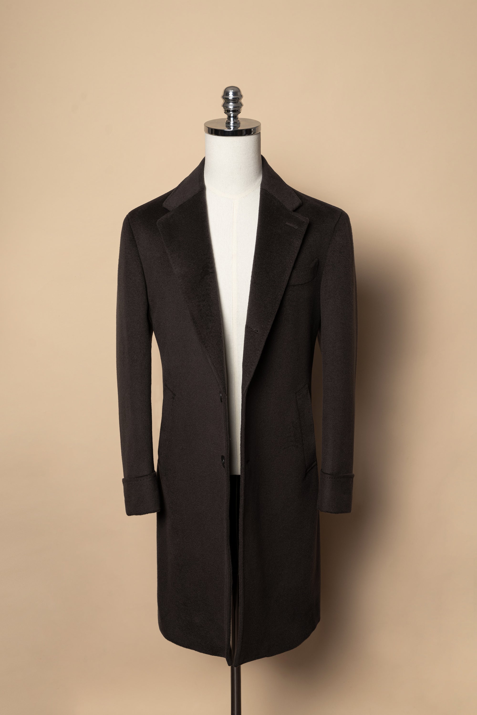 Chocolate Wool Chesterfield Coat #450