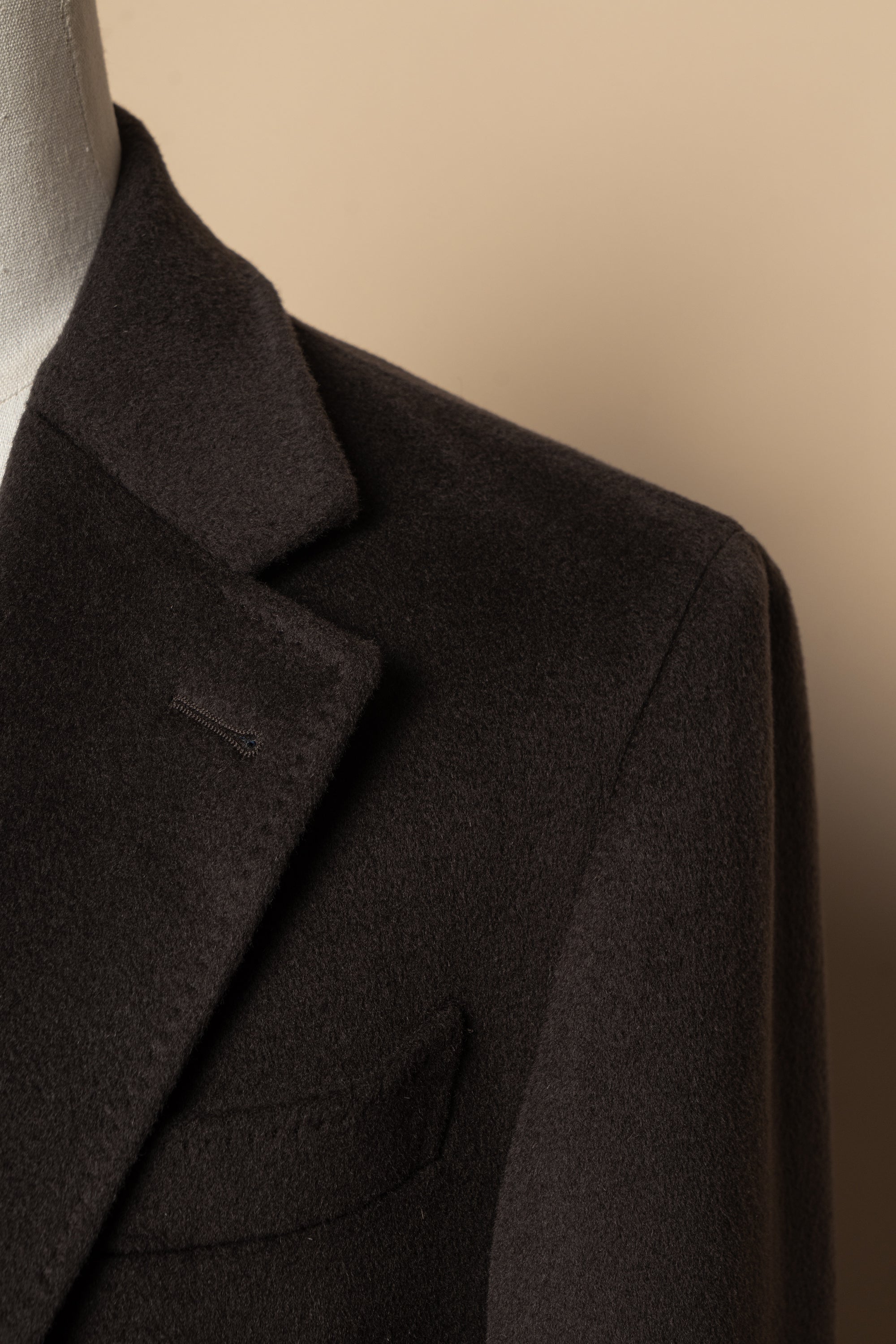 Chocolate Wool Chesterfield Coat #450