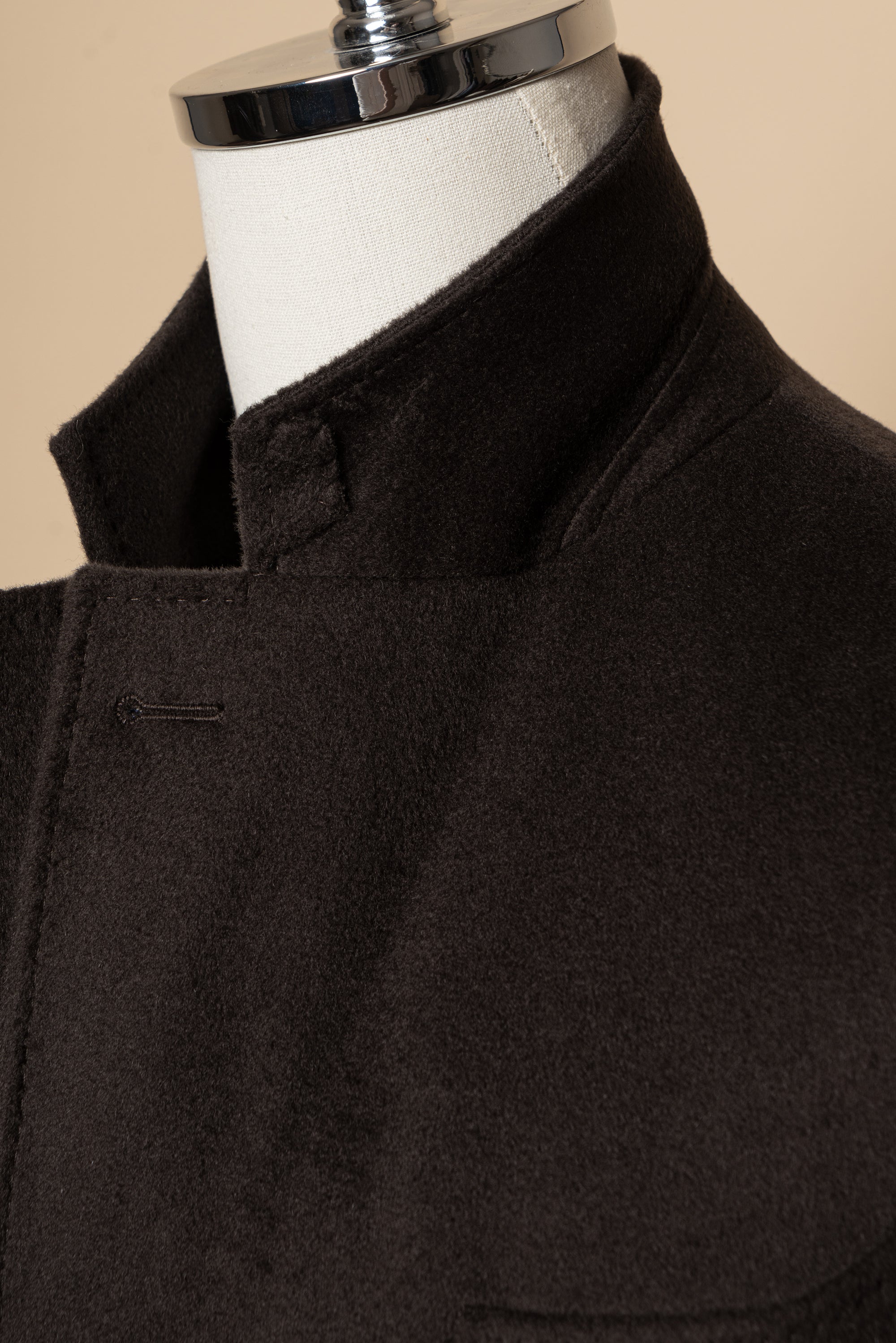 Chocolate Wool Chesterfield Coat #450