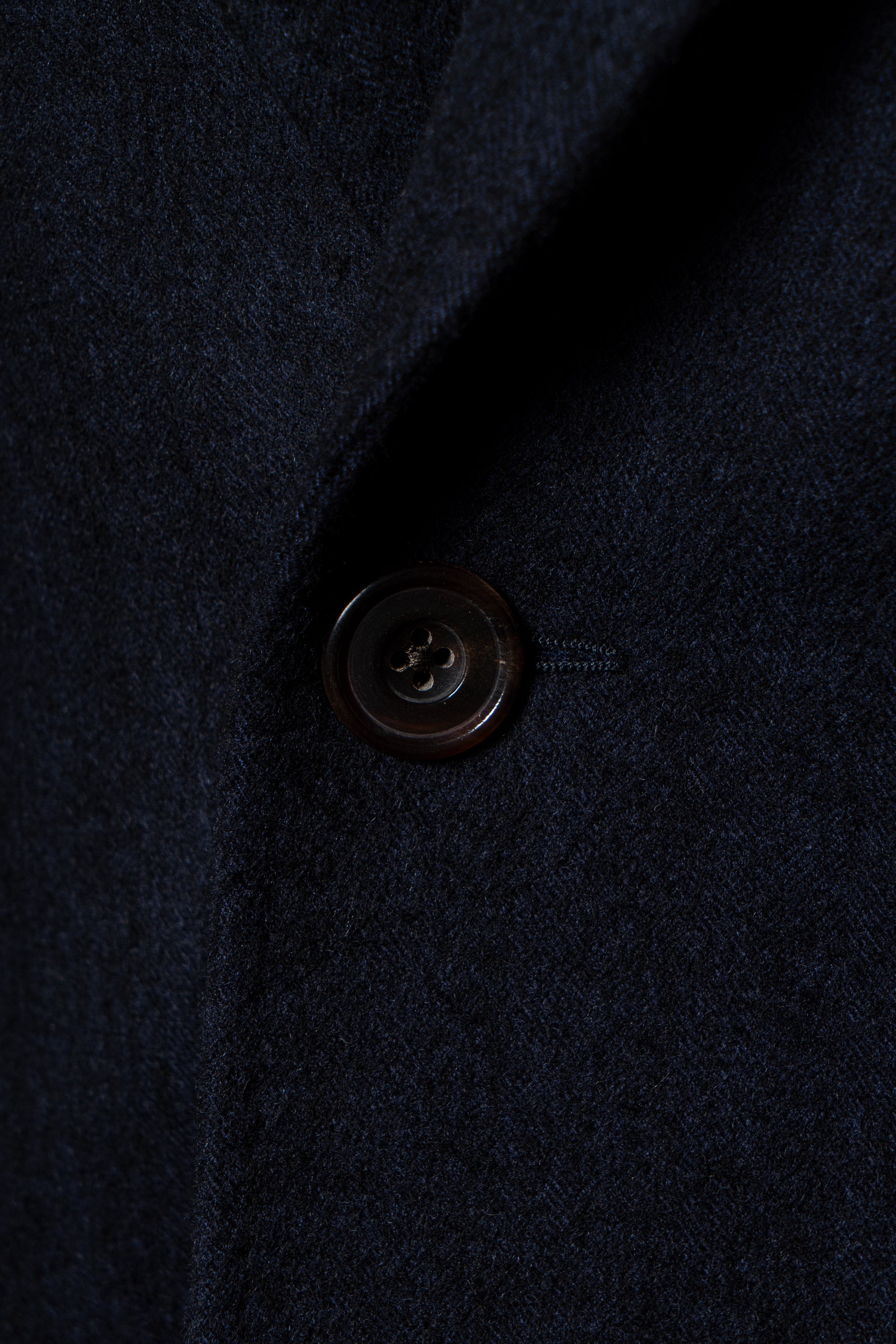 MTO Navy Herringbone Cashmere Chesterfield Coat #431