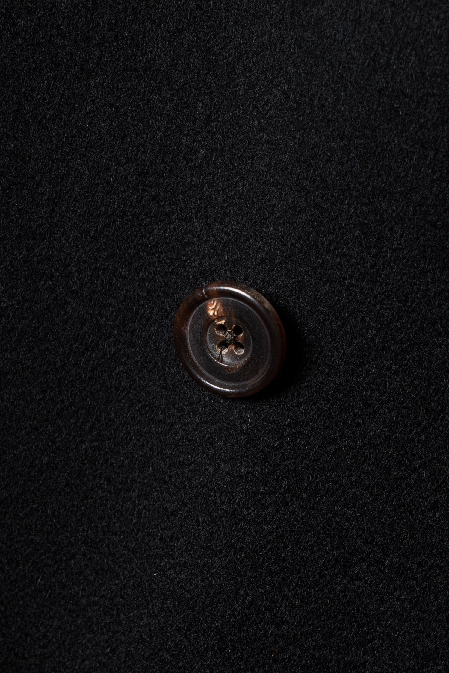 Black Wool Balmacaan Coat #118