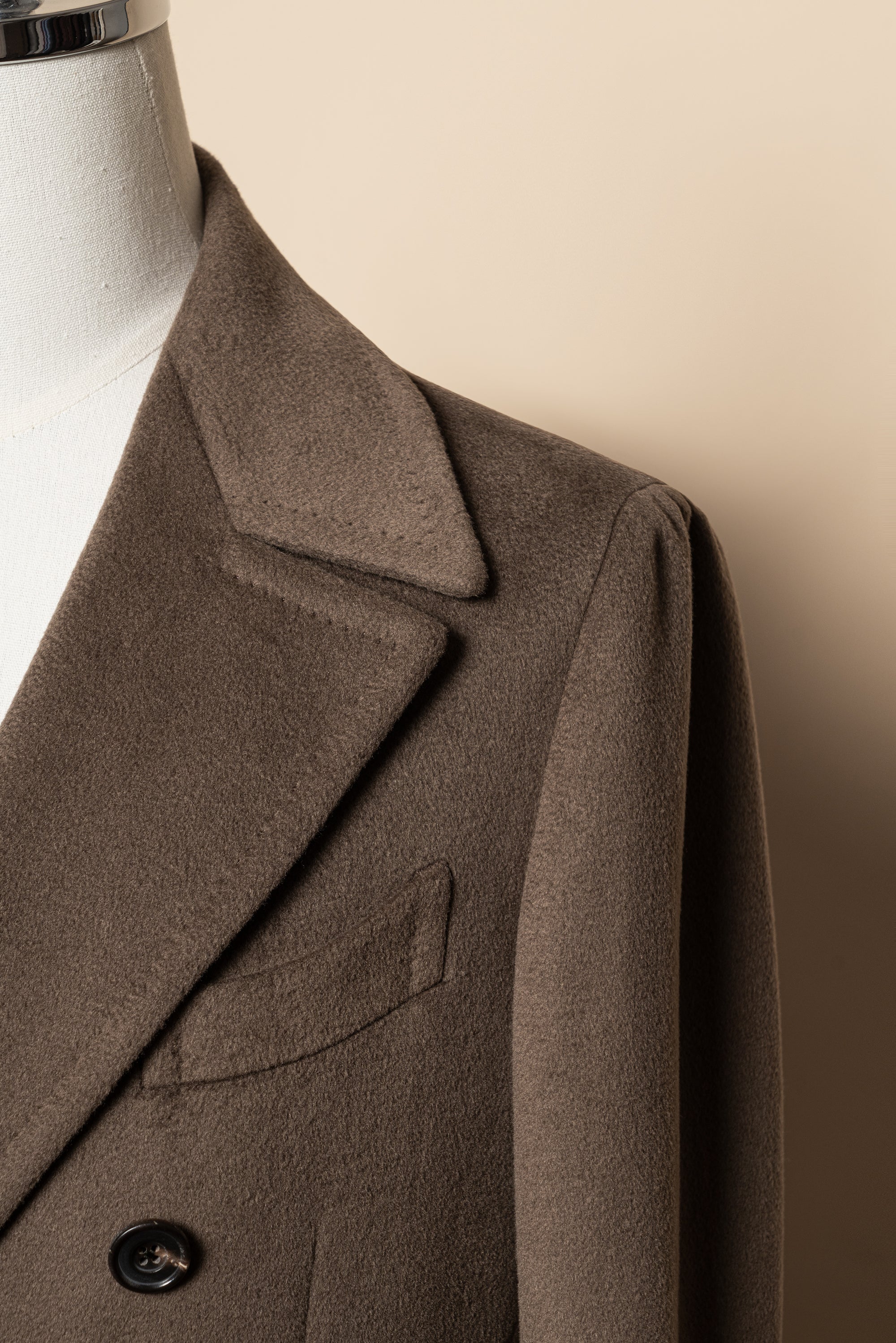 MTO Mocha Cashmere Ulster Coat #489