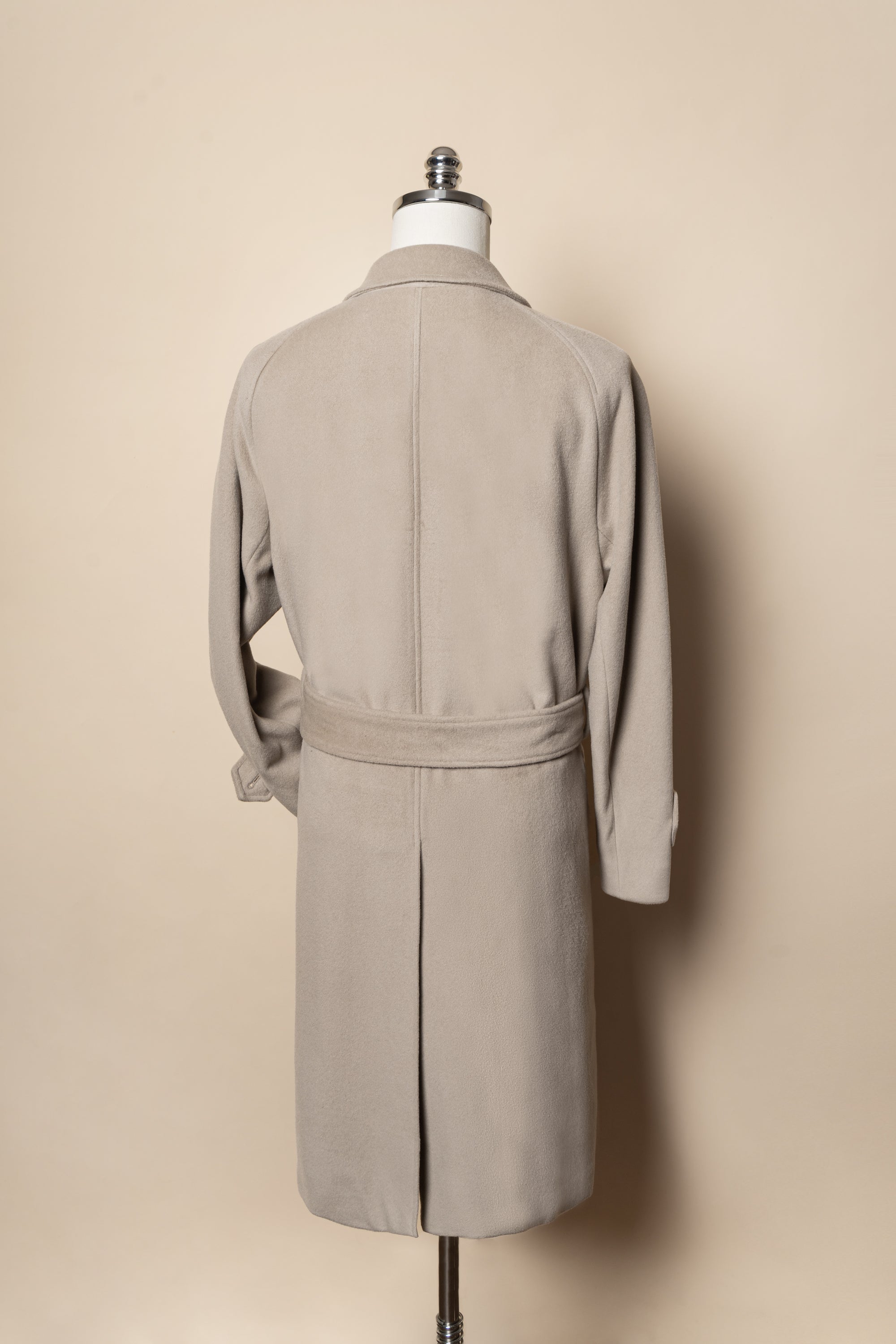 MTO Stone Cashmere Balmacaan Coat #459