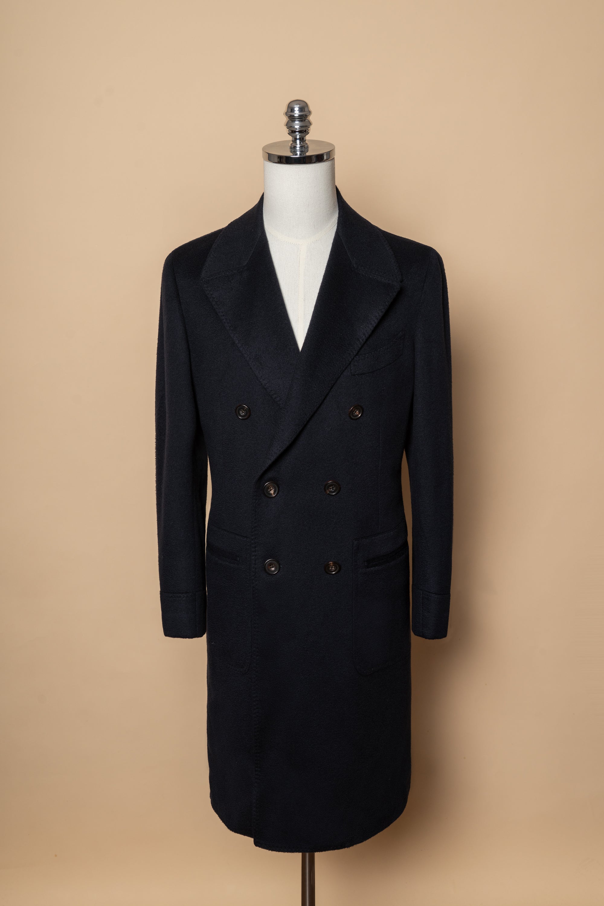 MTO Navy Cashmere Ulster Coat #342