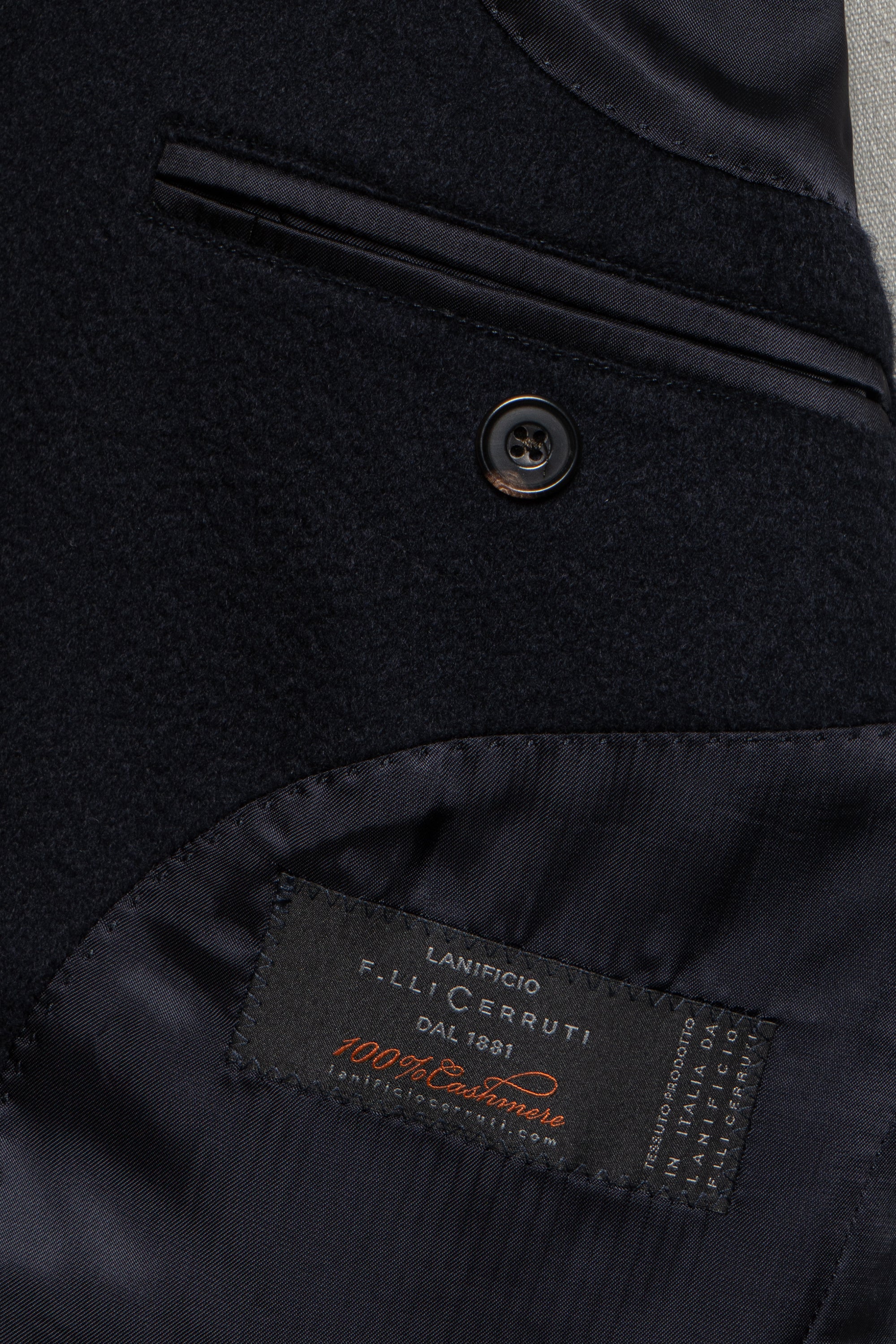 MTO Navy Cashmere Ulster Coat #342