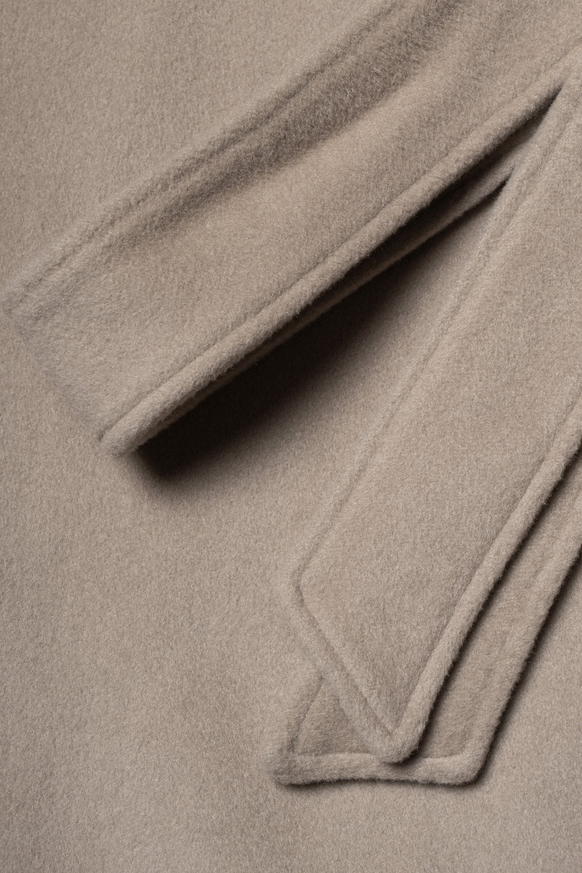 MTO Stone Cashmere Balmacaan Coat #459