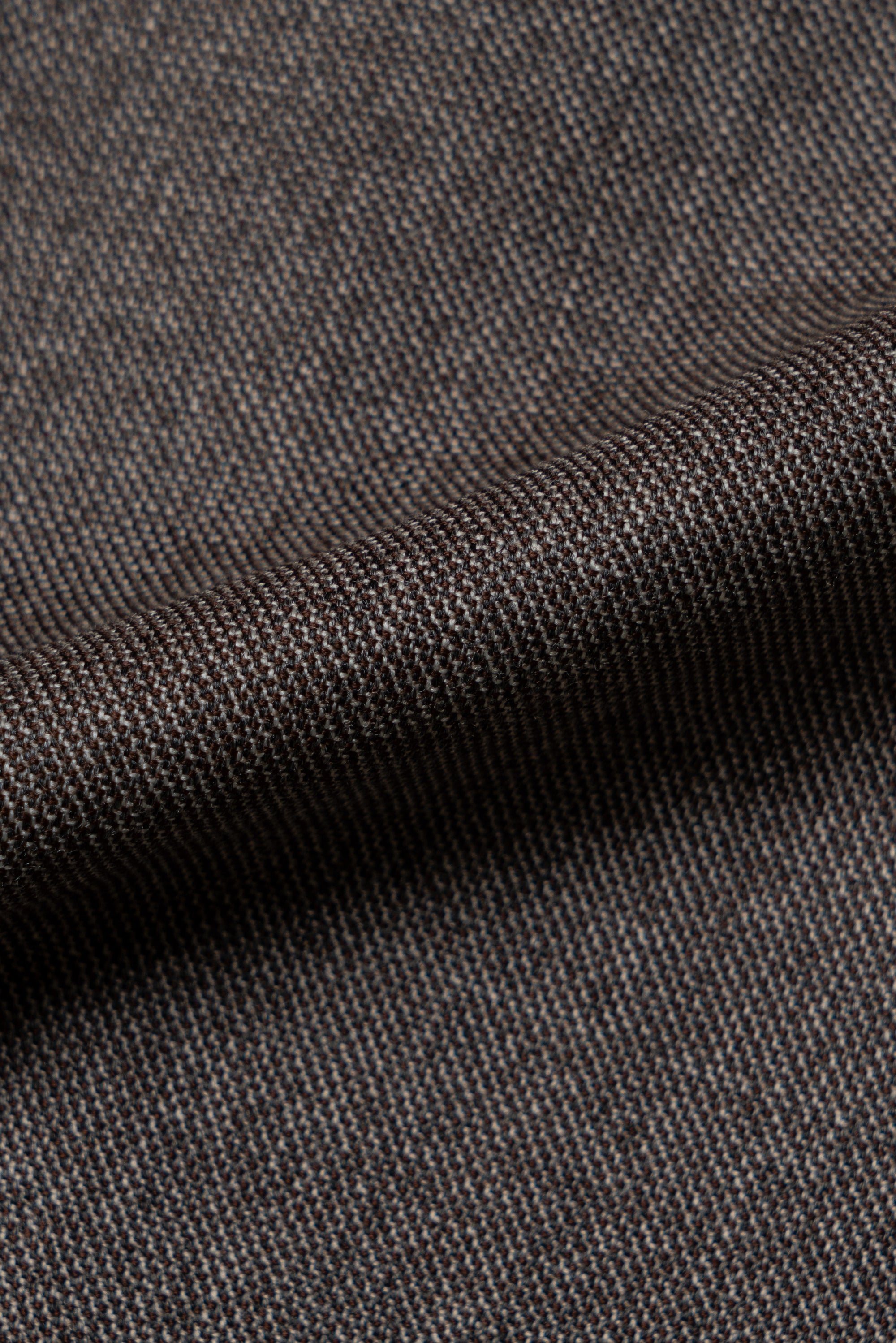 MTO Taupe Sharkskin Worsted Wool Suit #479