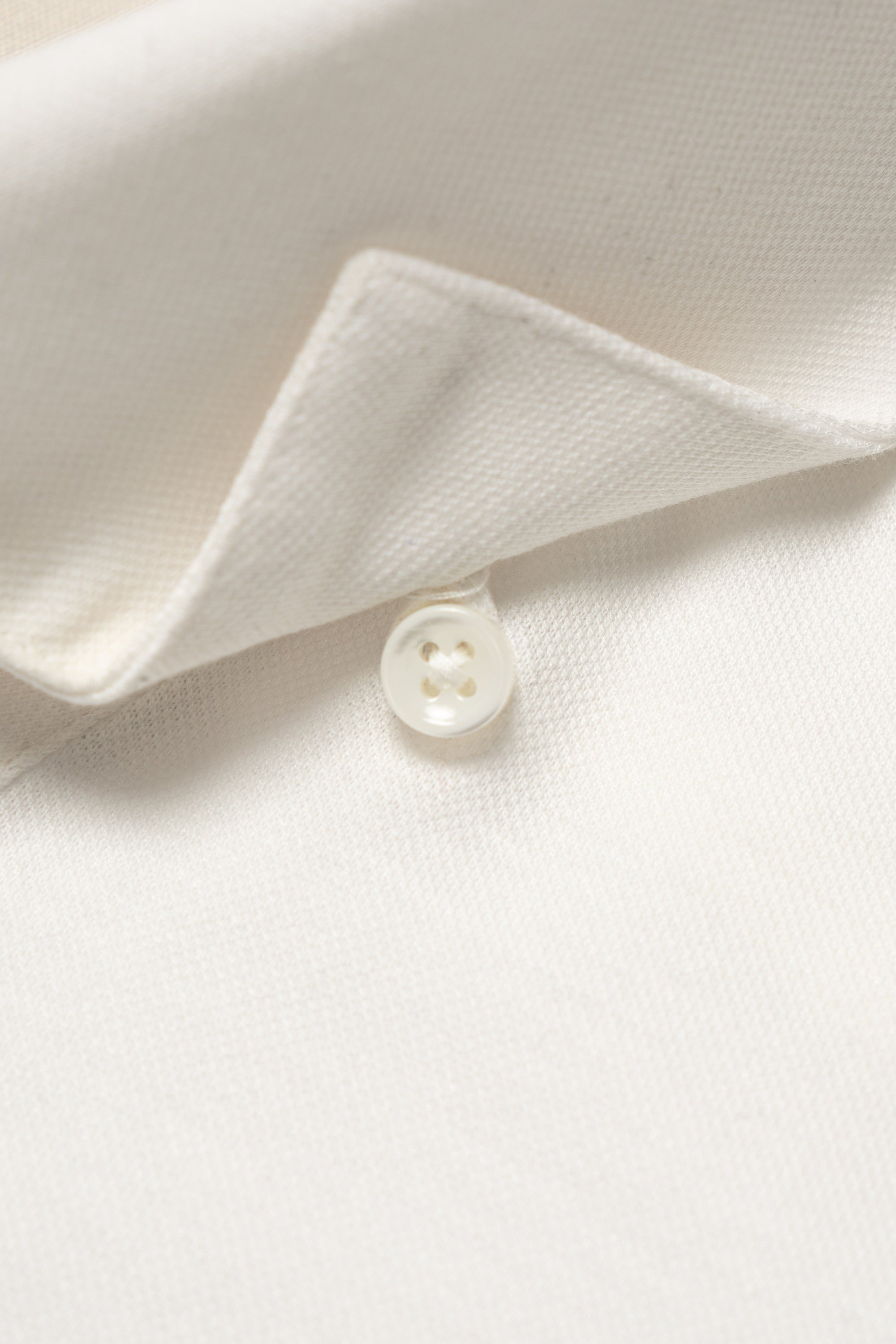 Ivory Cotton Blending Polo Shirt #2202