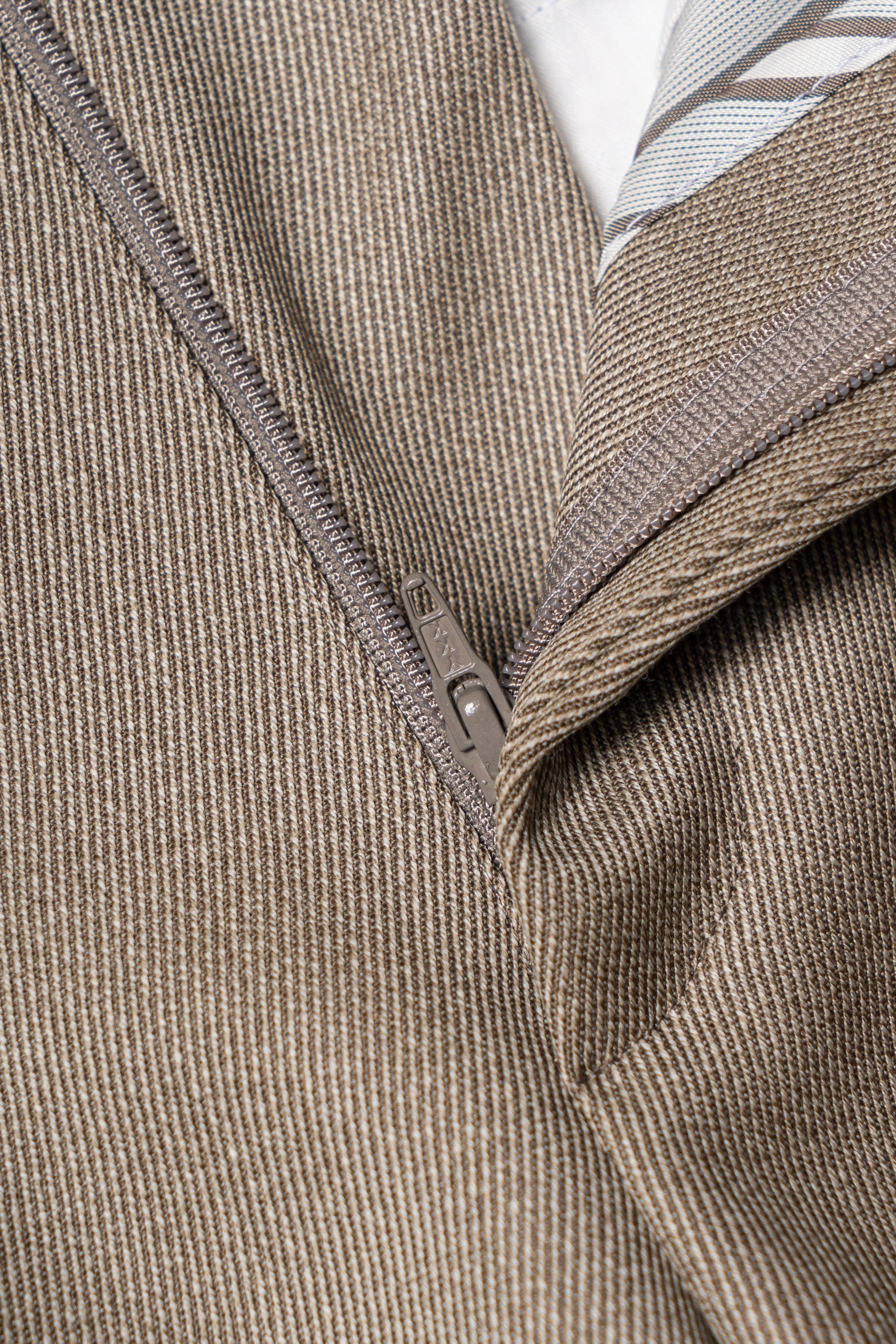Dark Khaki Wool Whipcord Trousers #395
