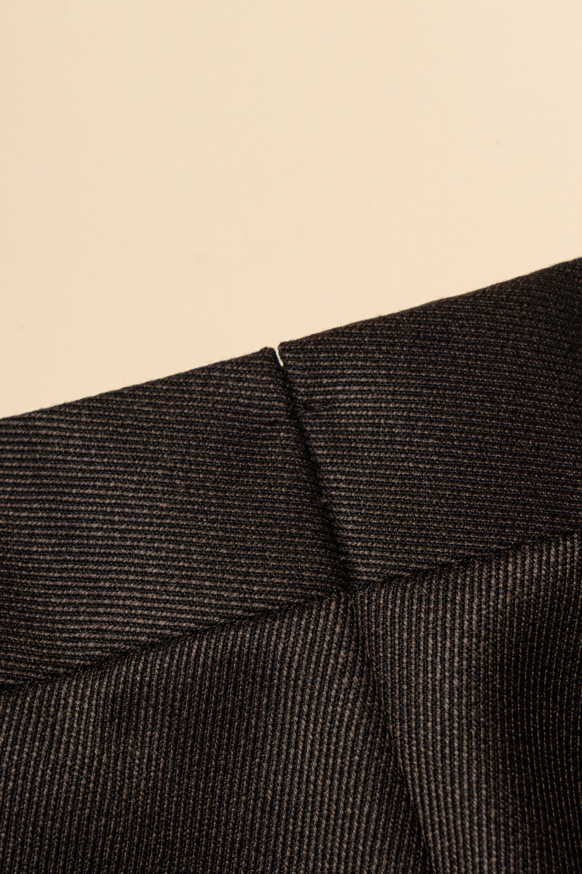 Dark Brown Wool Whipcord Trousers #394