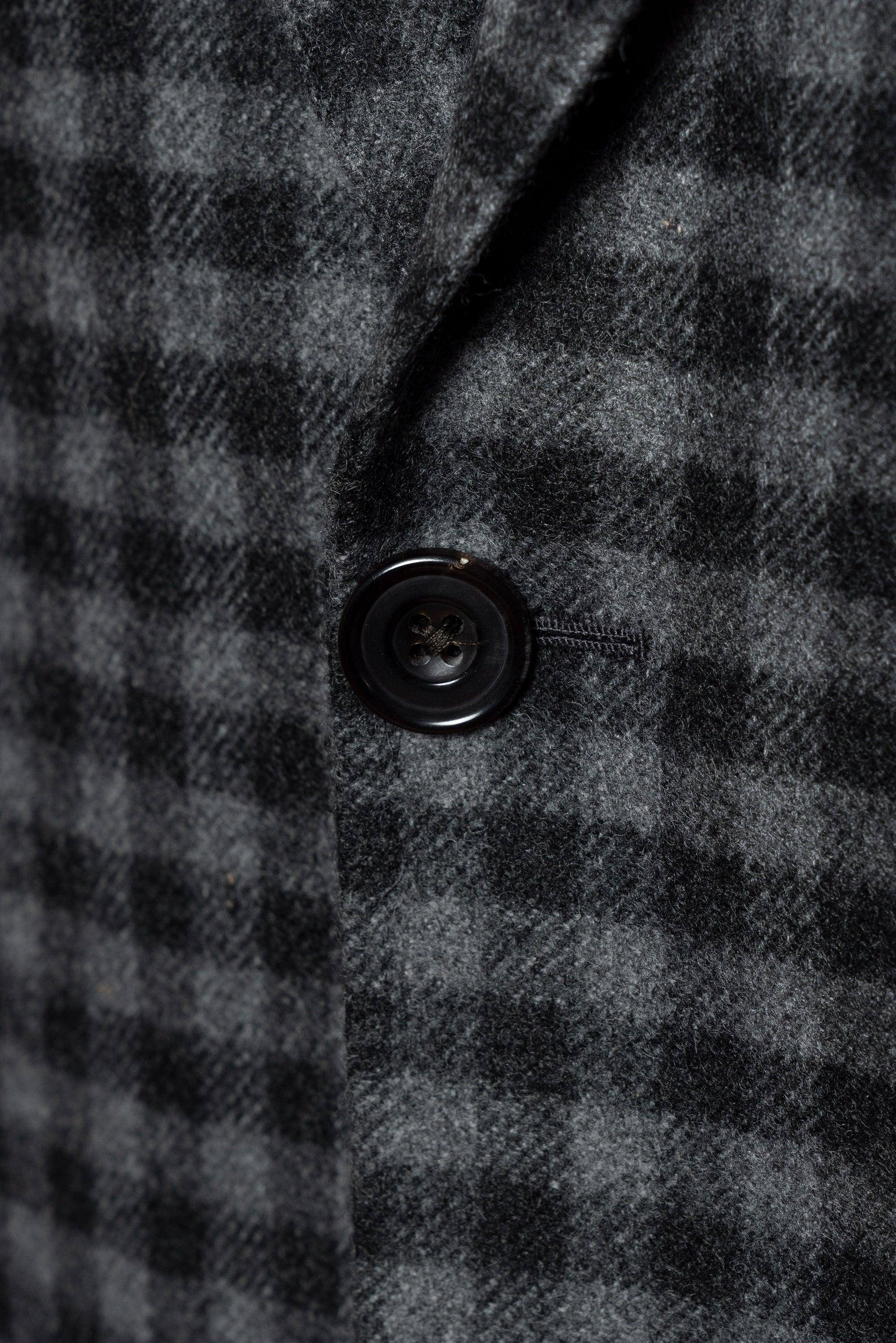 Grey Gingham Check Flannel Jacket #133