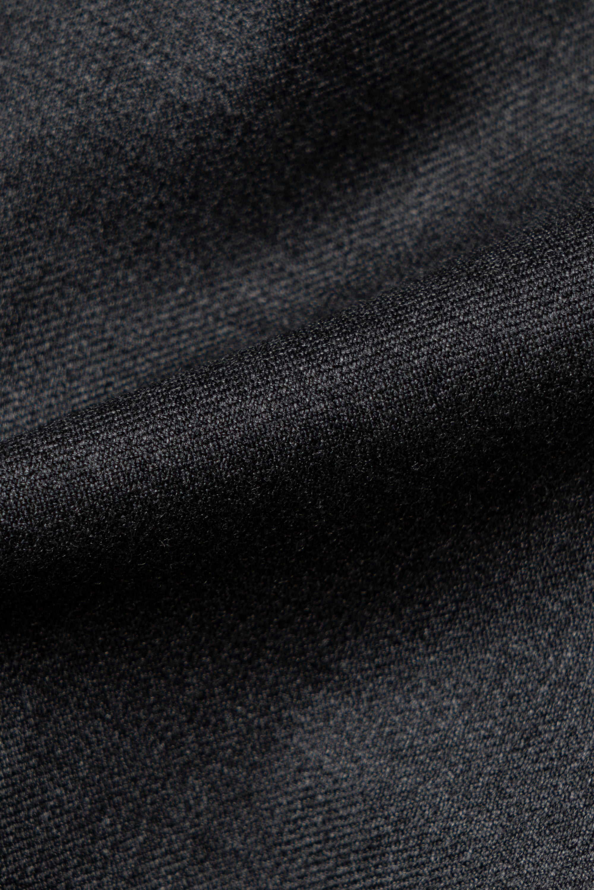 Dark Grey Worsted Wool Trousers #477