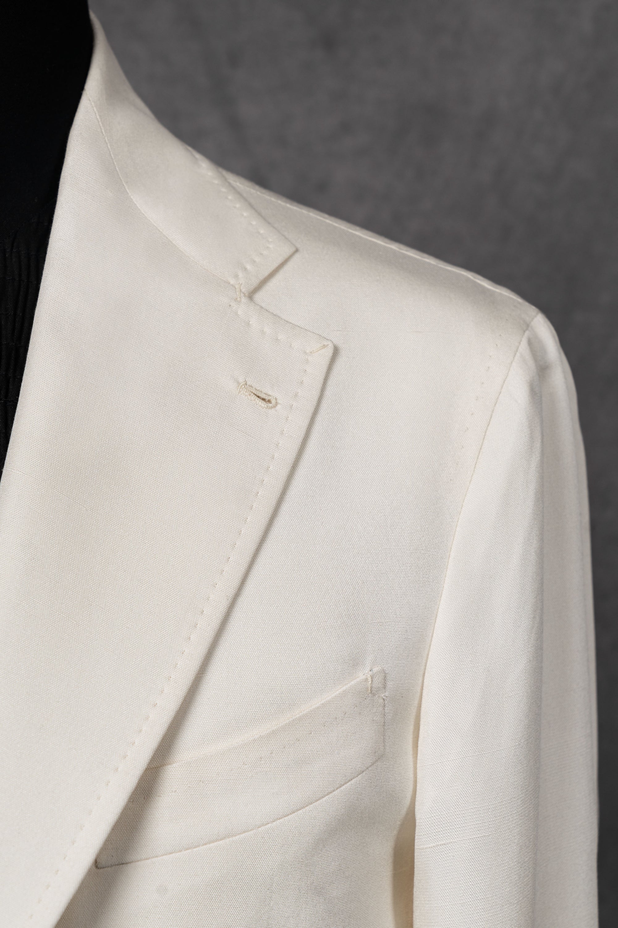 White Dupioni Silk Jacket #301