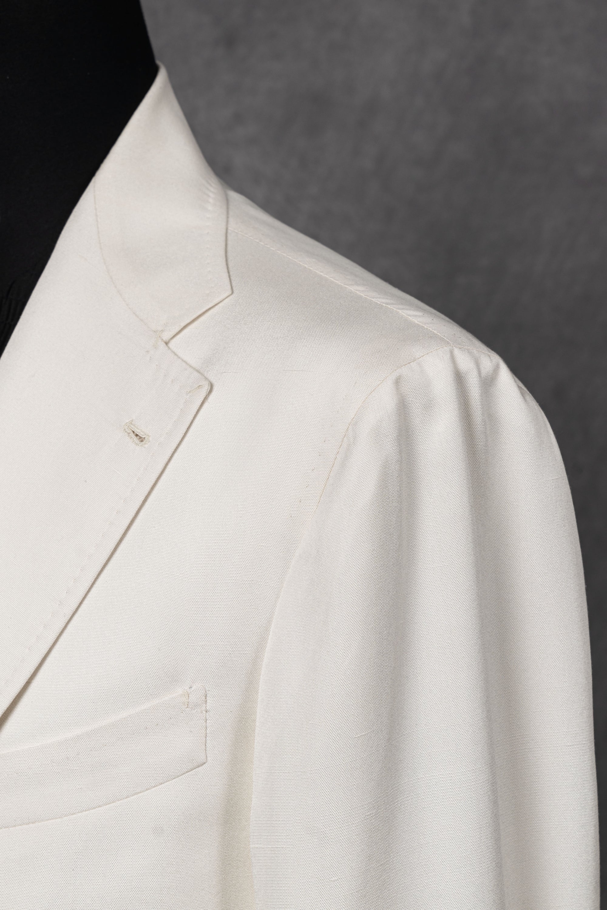 White Dupioni Silk Jacket #301