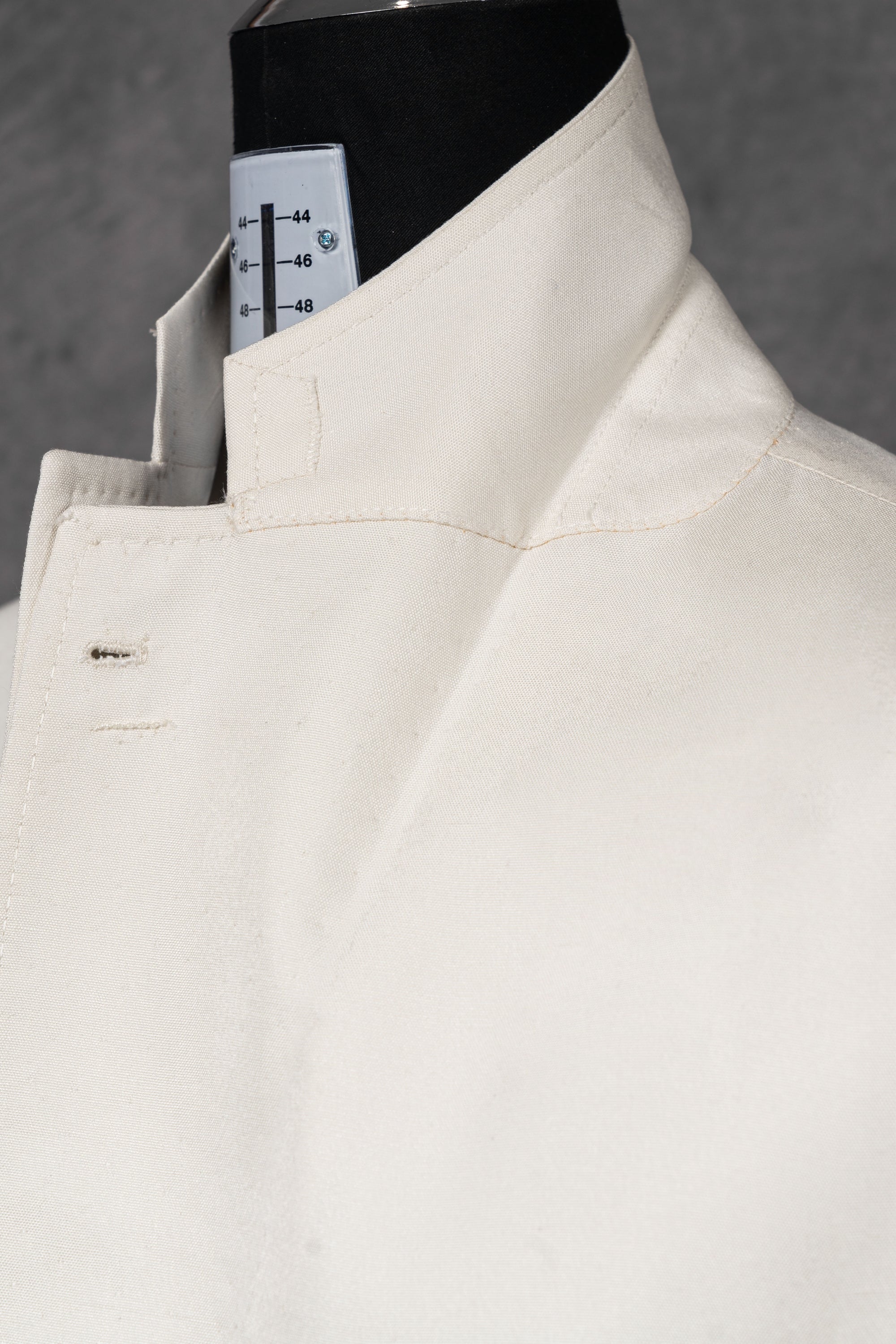 White Dupioni Silk Jacket #301