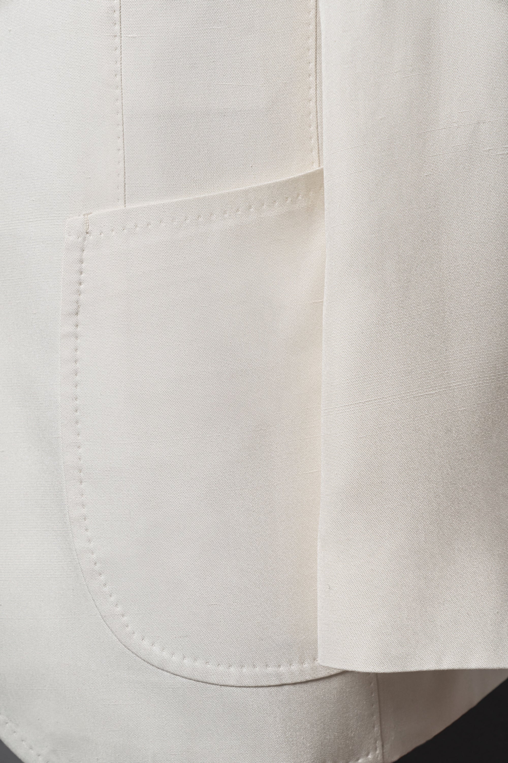 White Dupioni Silk Jacket #301