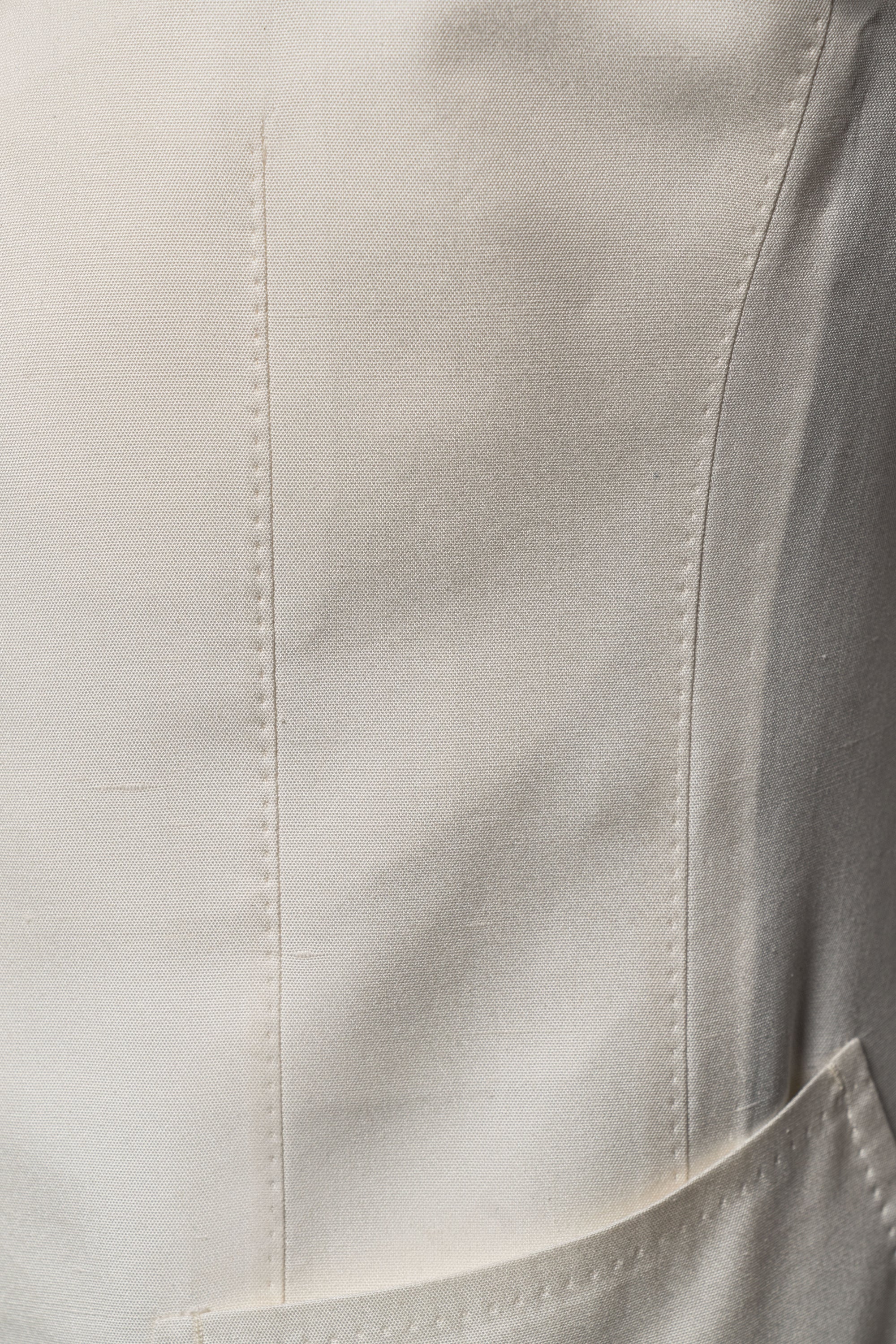 White Dupioni Silk Jacket #301