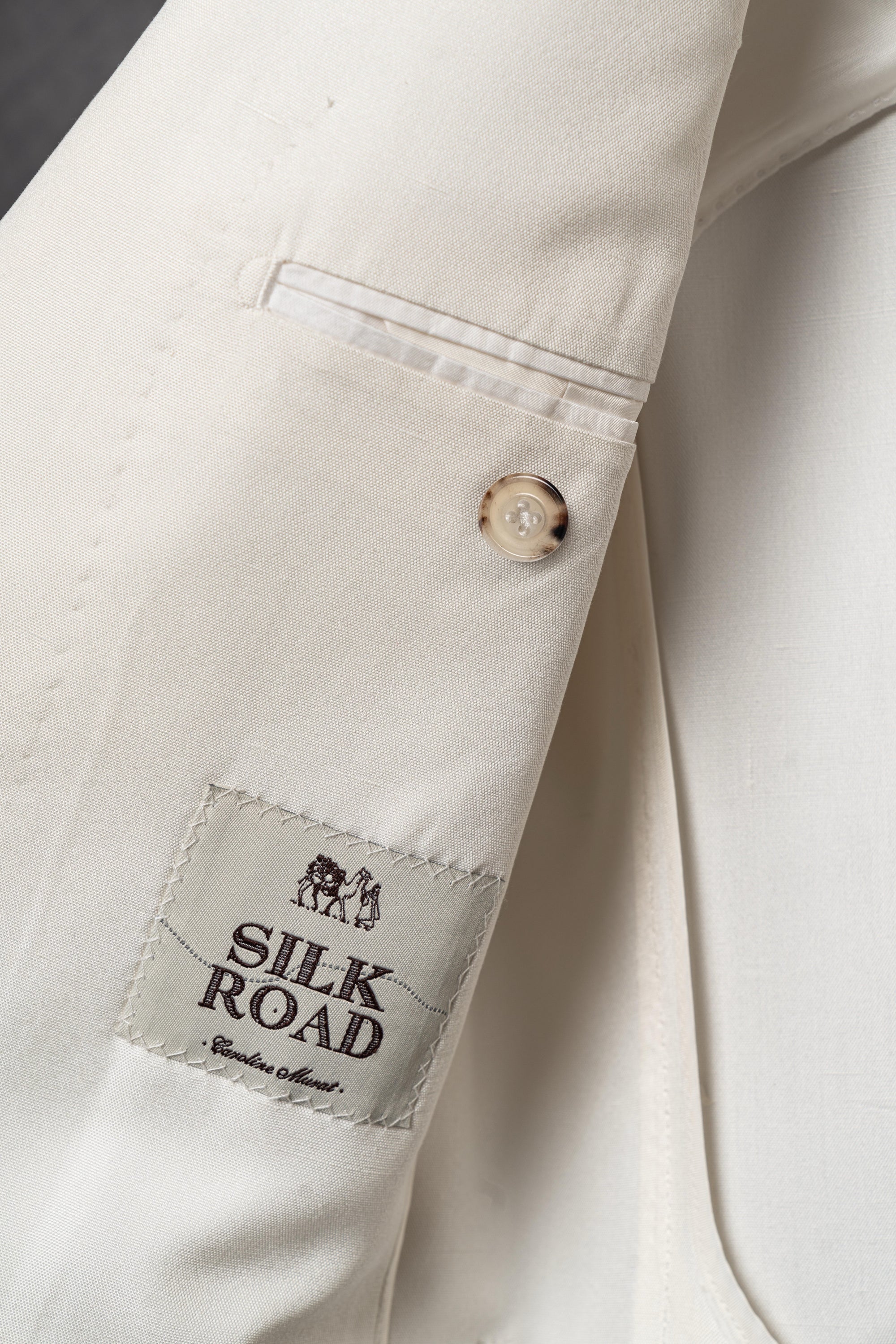 White Dupioni Silk Jacket #301