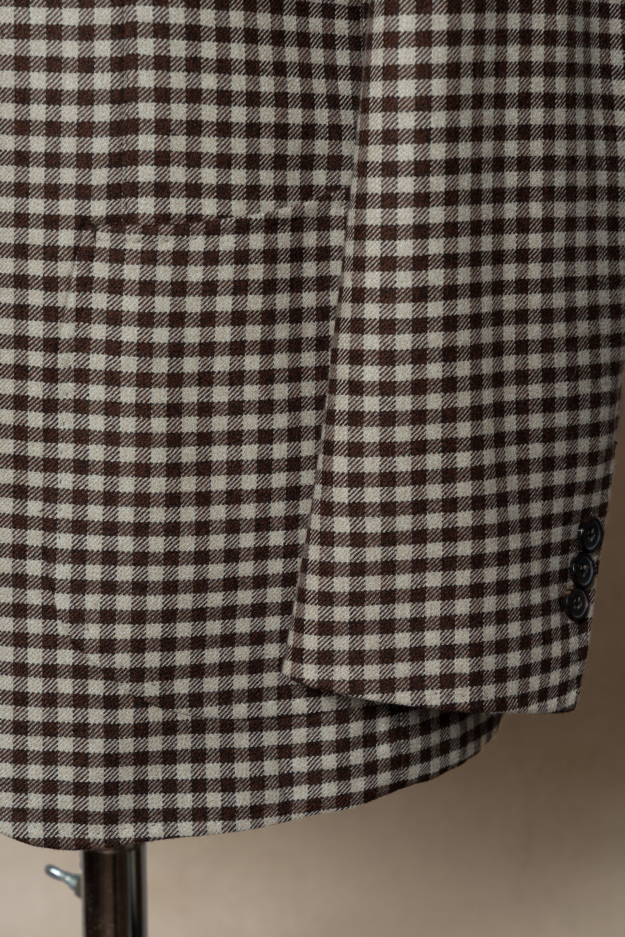 MTO Brown Vichy Check Wool Jacket #95