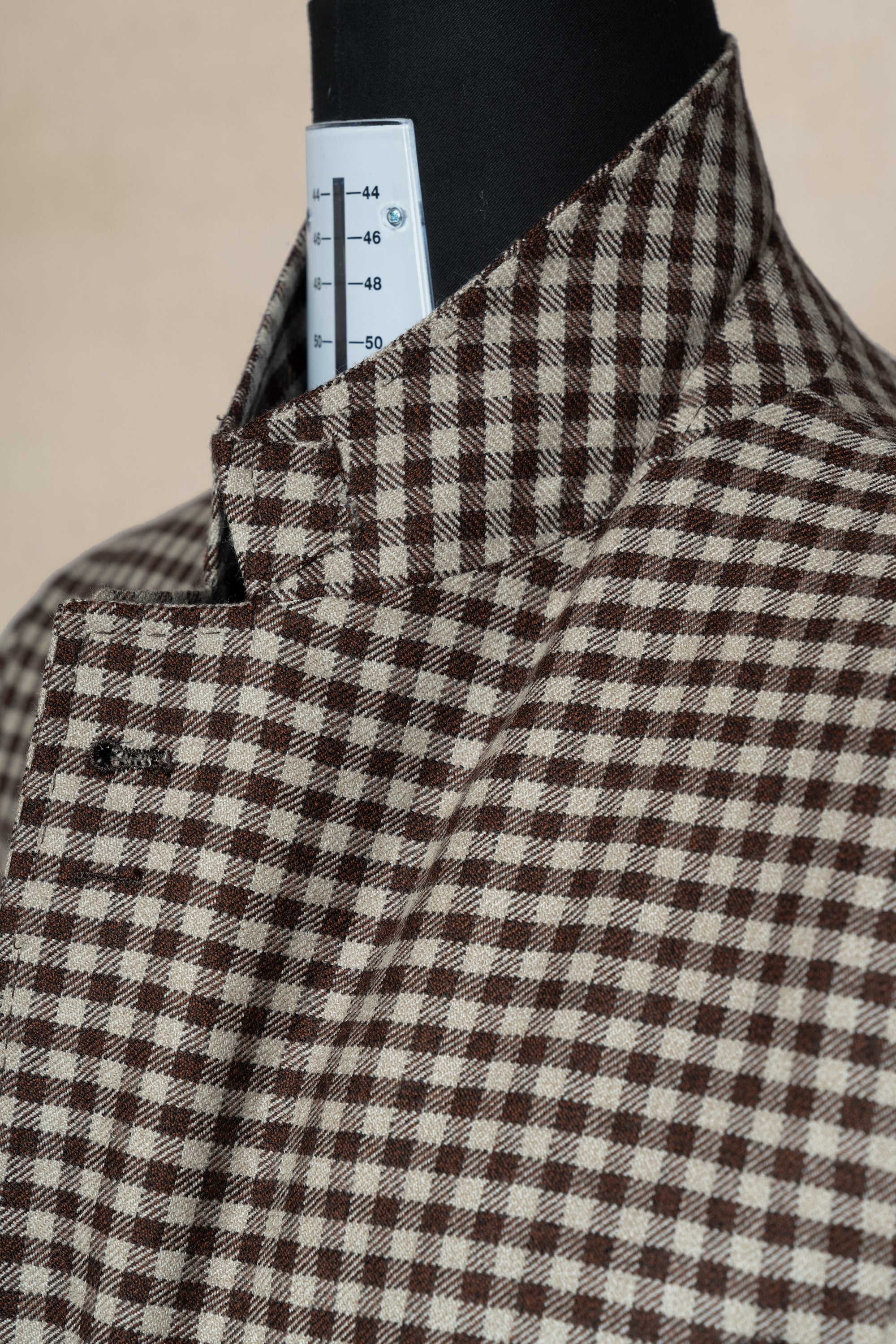 MTO Brown Vichy Check Wool Jacket #95