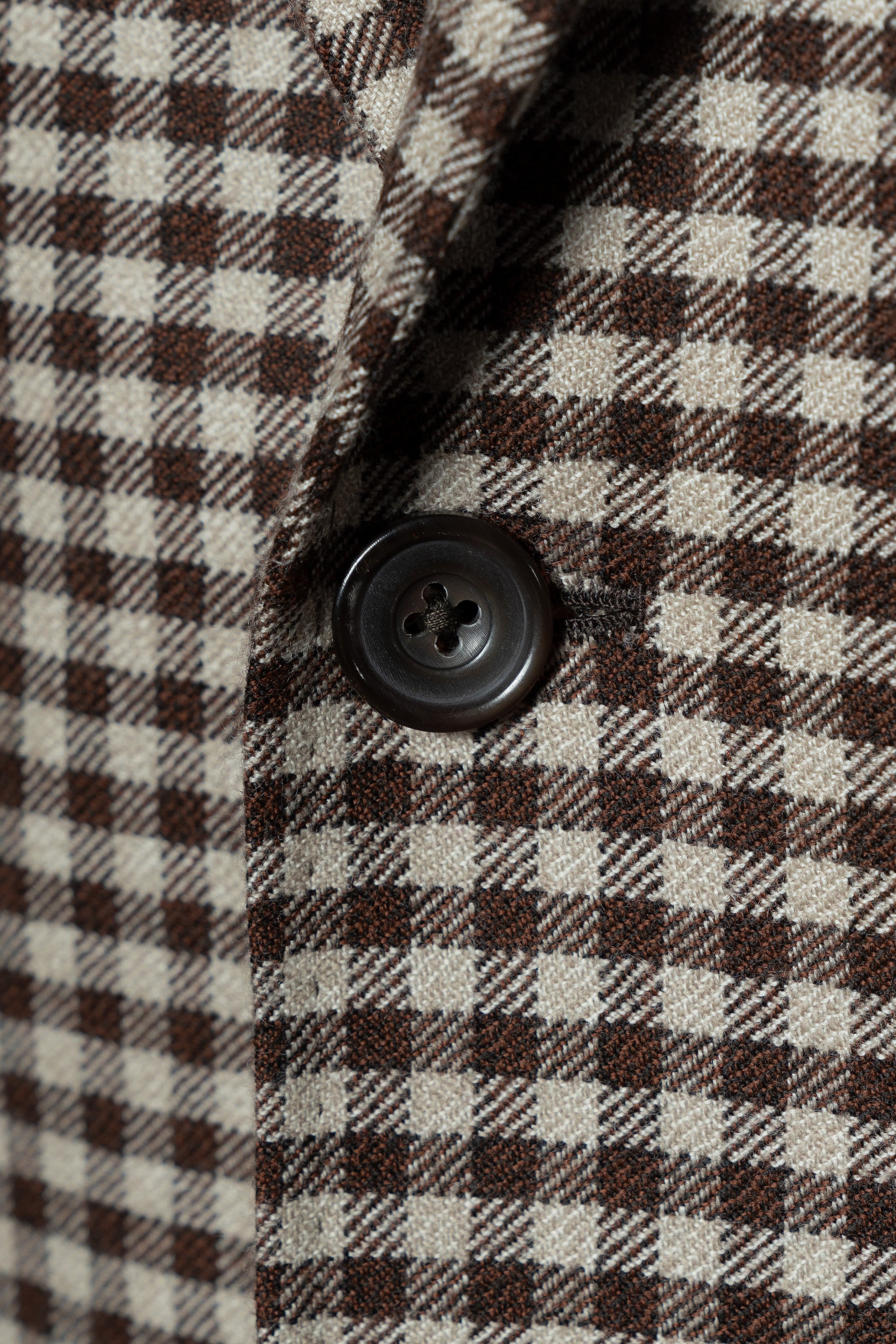 MTO Brown Vichy Check Wool Jacket #95