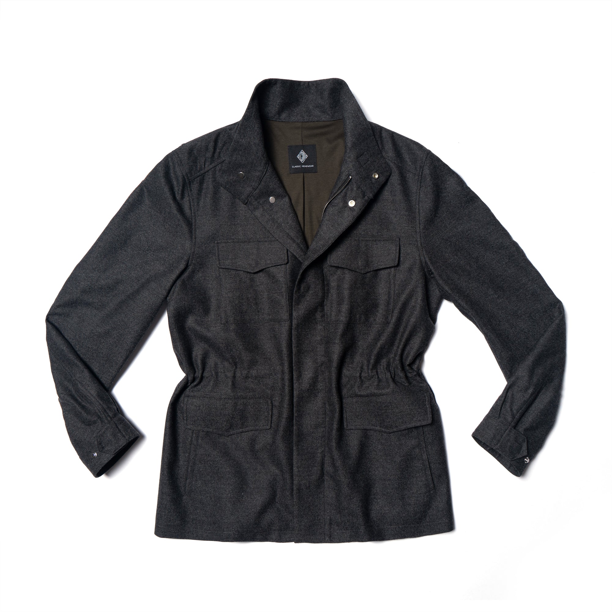 MTO Charcoal Wool M65 Jacket #444