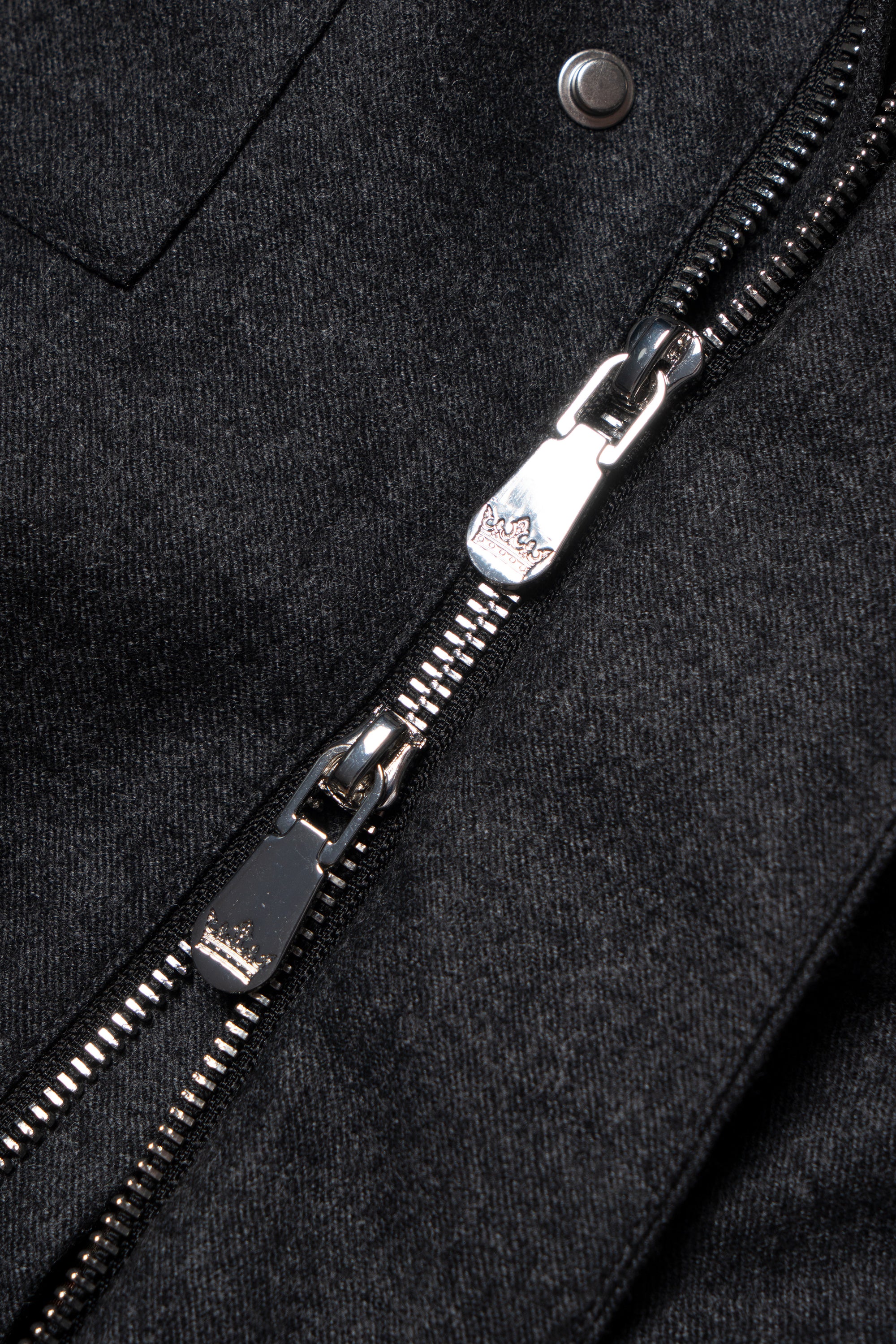 MTO Charcoal Wool M65 Jacket #444
