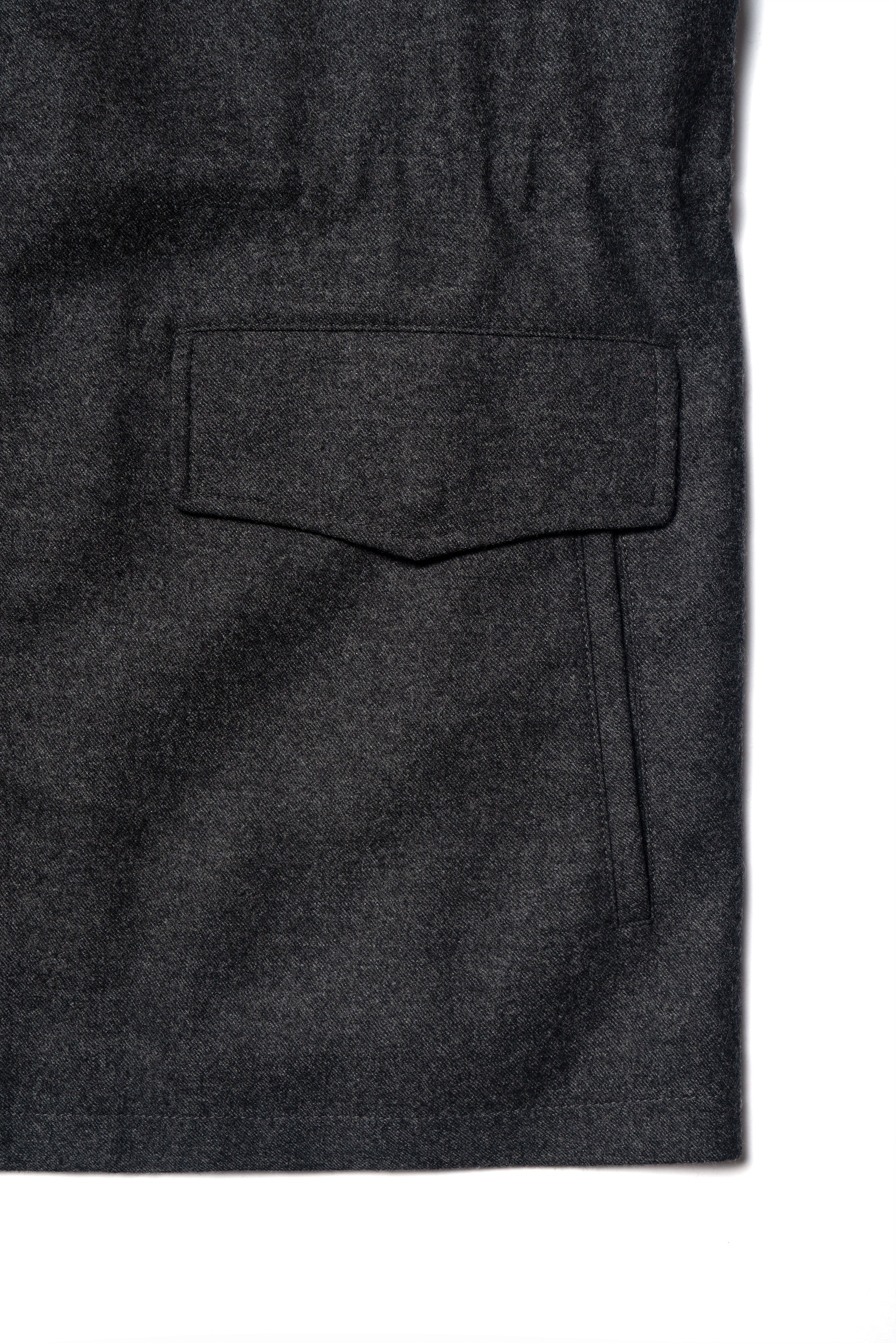 MTO Charcoal Wool M65 Jacket #444