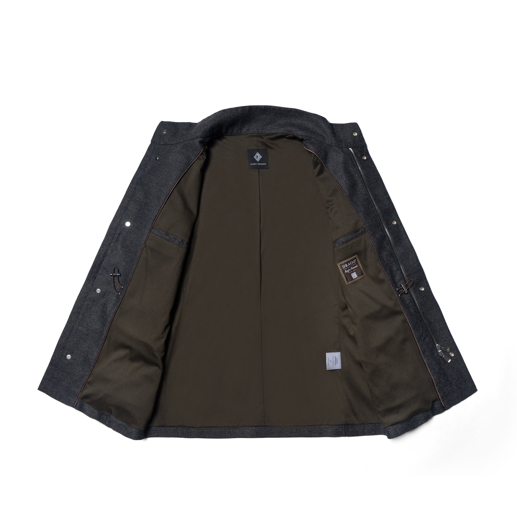 MTO Charcoal Wool M65 Jacket #444