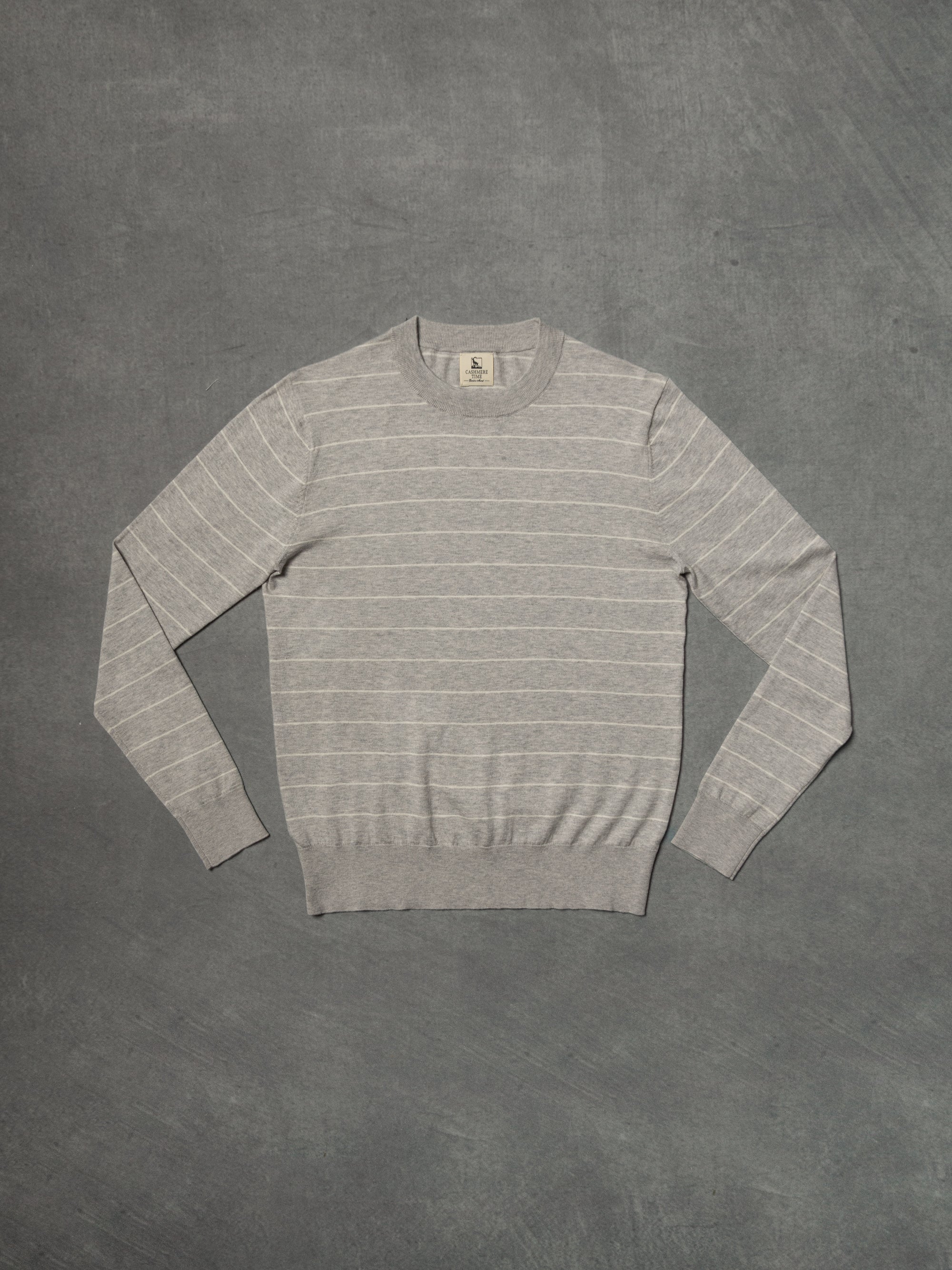 Light Grey Breton Top Crew Neck