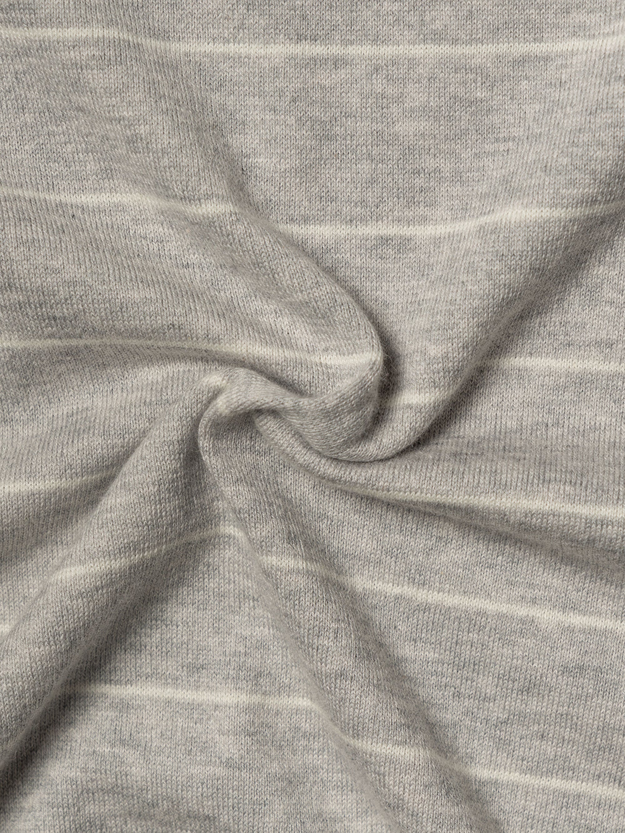 Light Grey Breton Top Crew Neck
